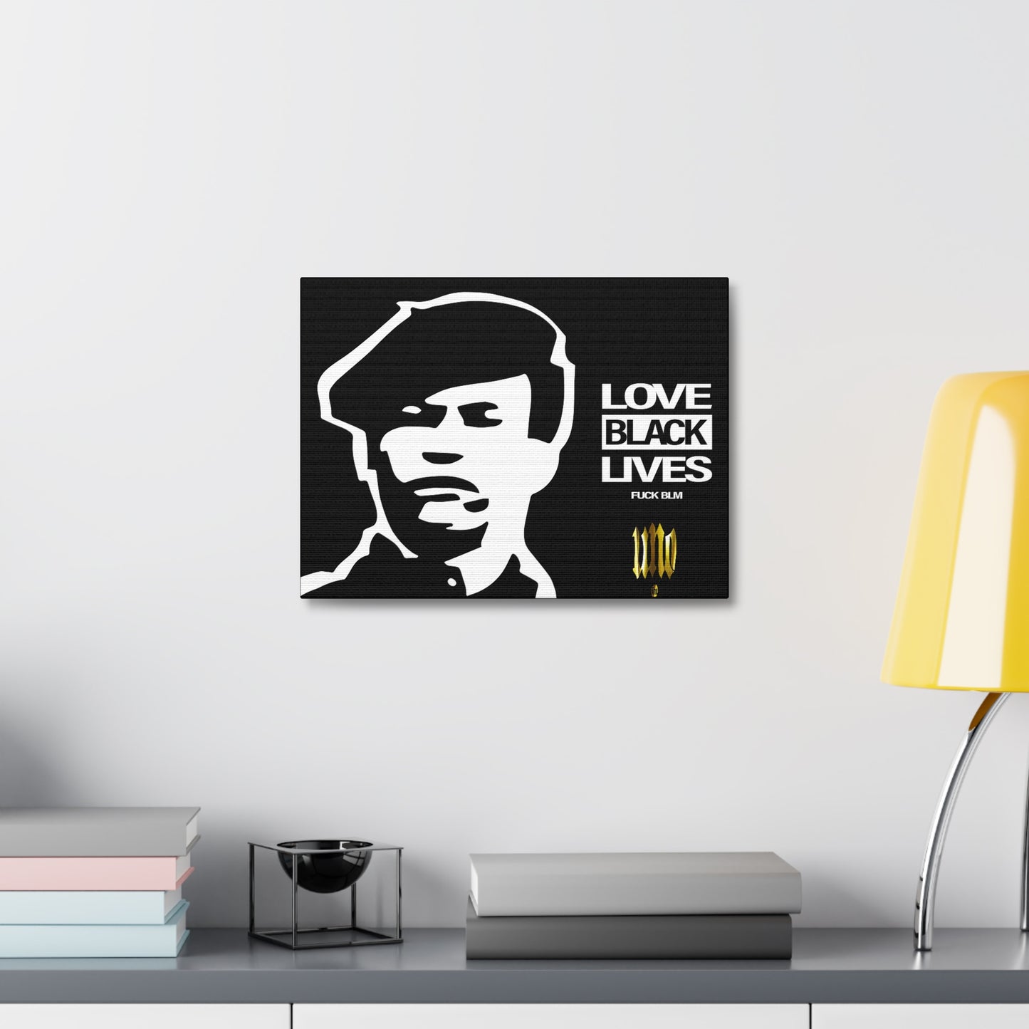 UNO LOVEHUEY LOVEBLACKLIVES 16x12, 24x18, & 30x24" Stretched Canvas