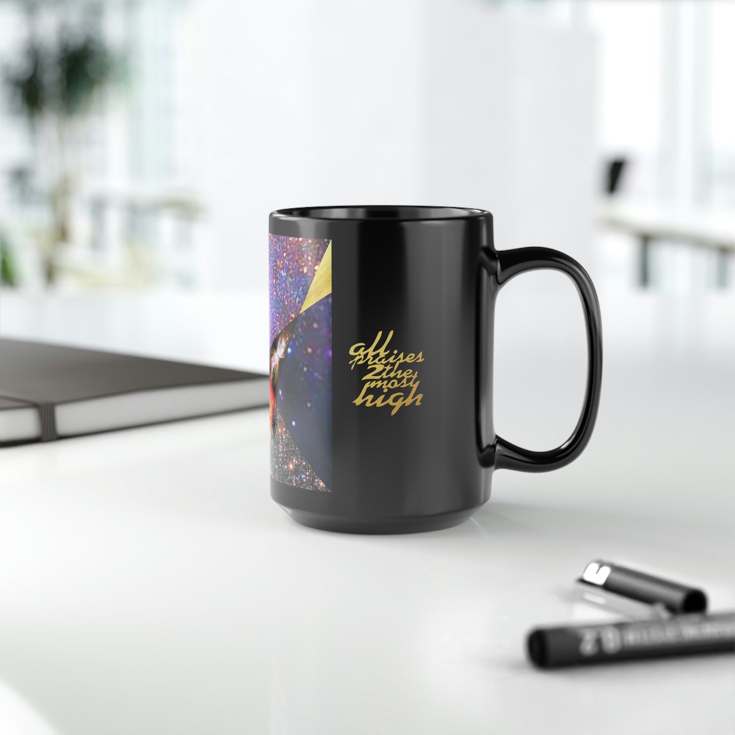 UNO ALLPRAISES III Black Mug, 15oz