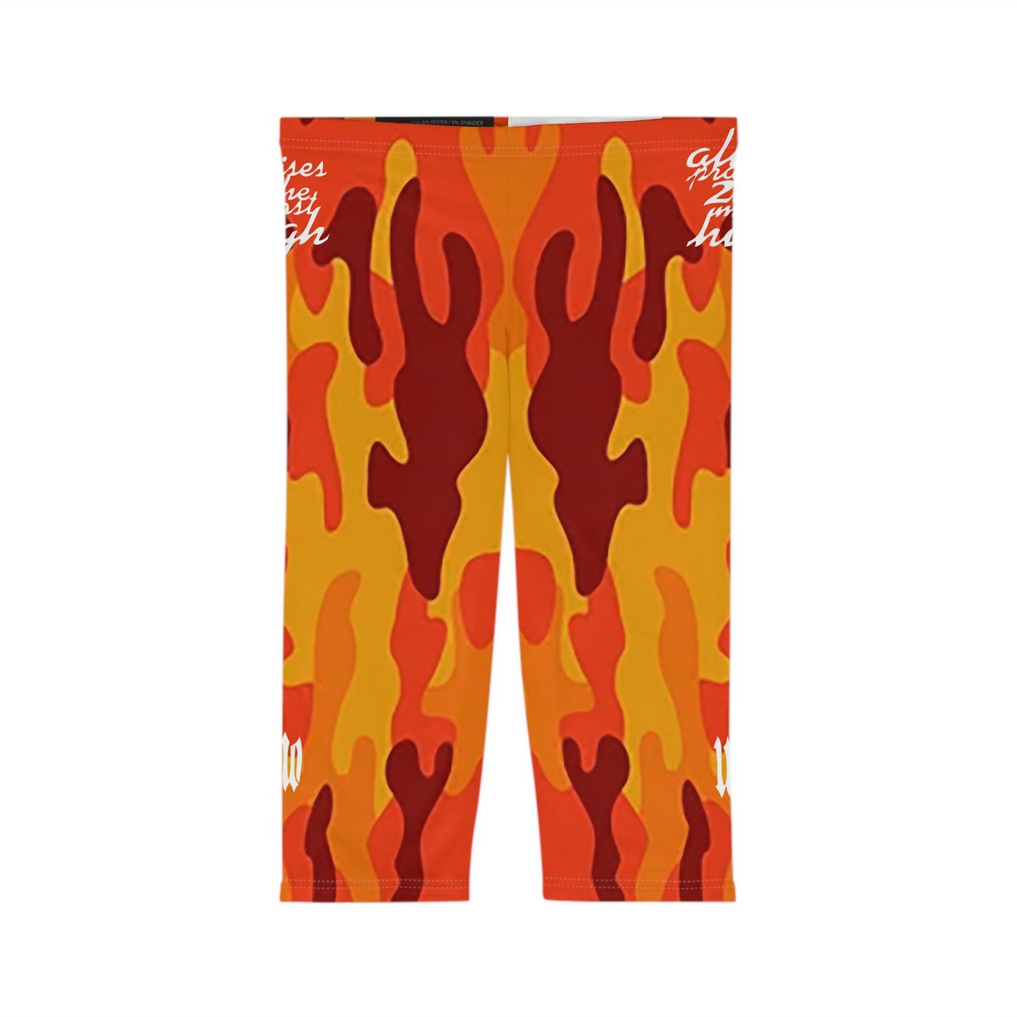 UNO ALL PRAISES Women’s Capri Leggings (AOP) Camo Collection