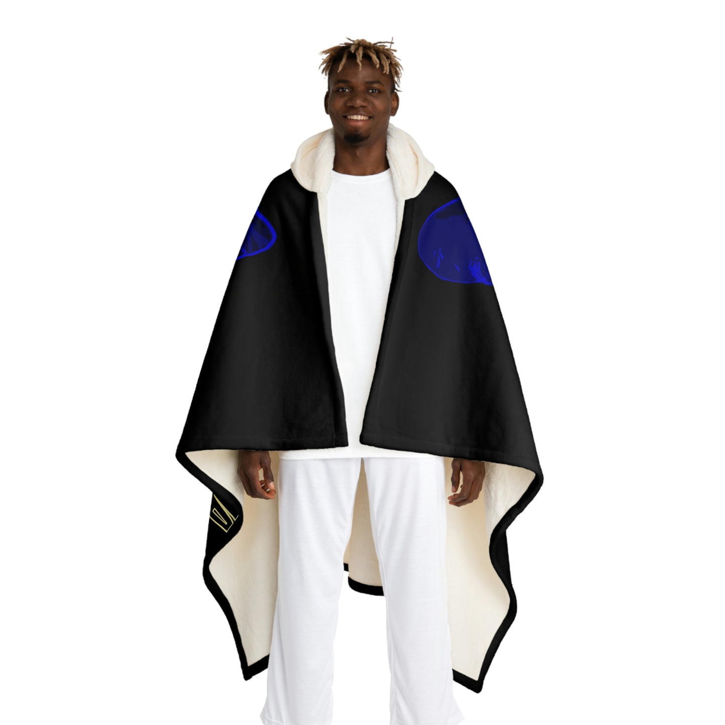 UNO PANTHA Hooded Sherpa Fleece Blanket
