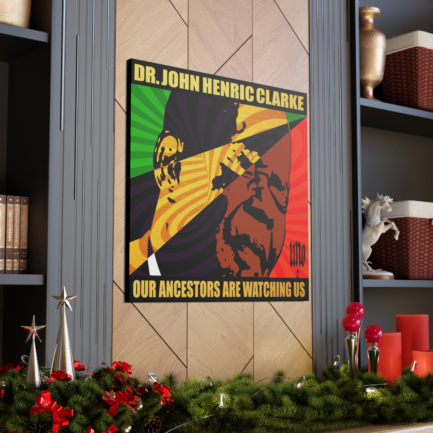 UNO LOVEJOHNHENRICCLARKE Our Ancestors Are Watching Us 12, 20, 24, & 36" Square Canvas Gallery Wraps