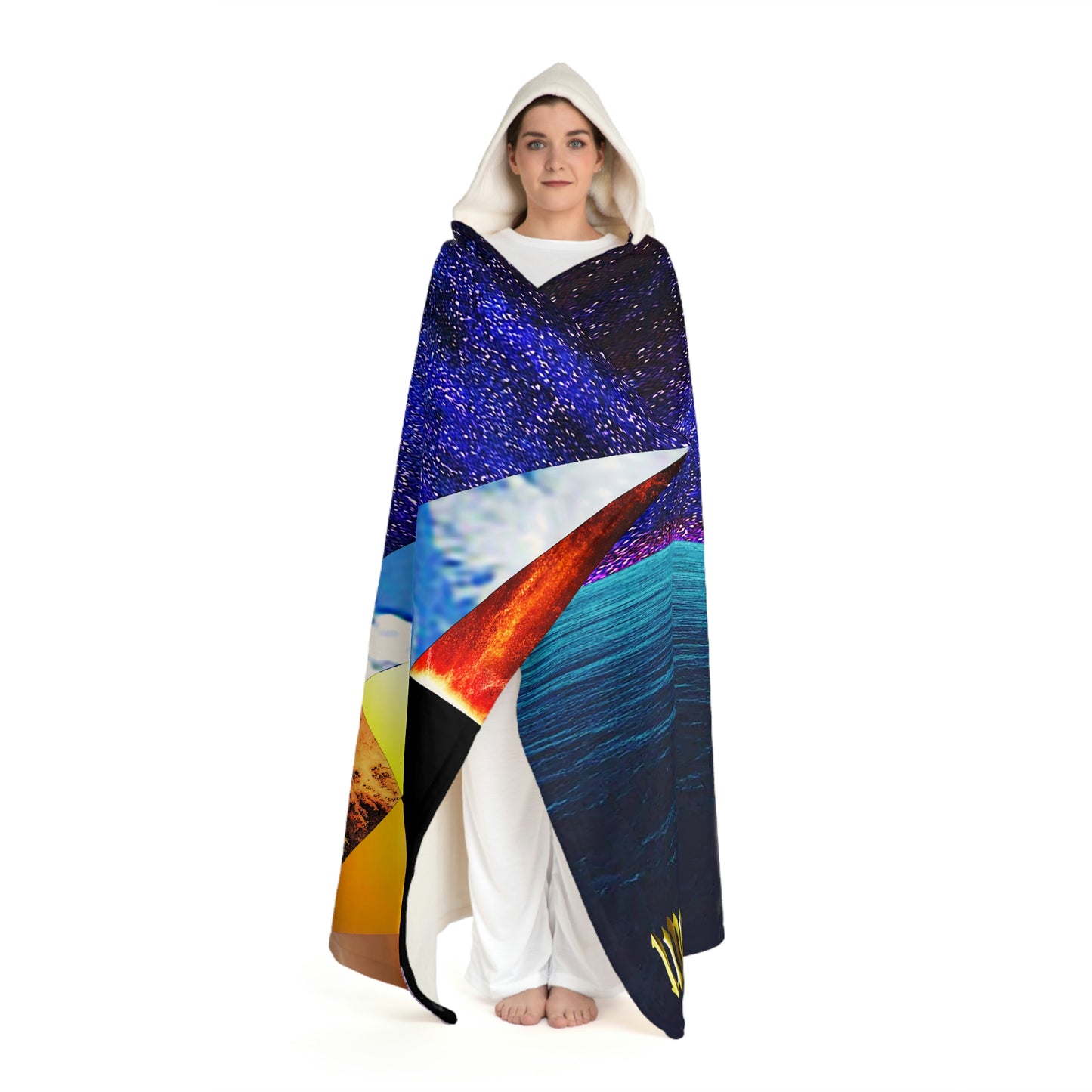 UNO ALLPRAISES II Hooded Sherpa Fleece Blanket
