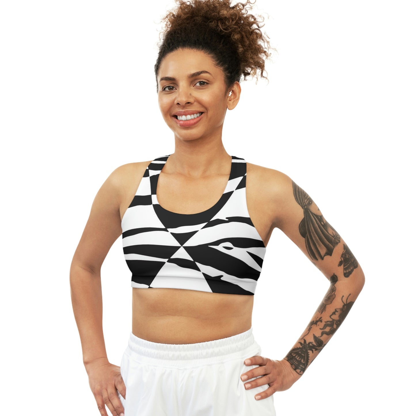 UNO ZEBRALOVE STOPKILL'N Seamless Sports Bra (AOP)