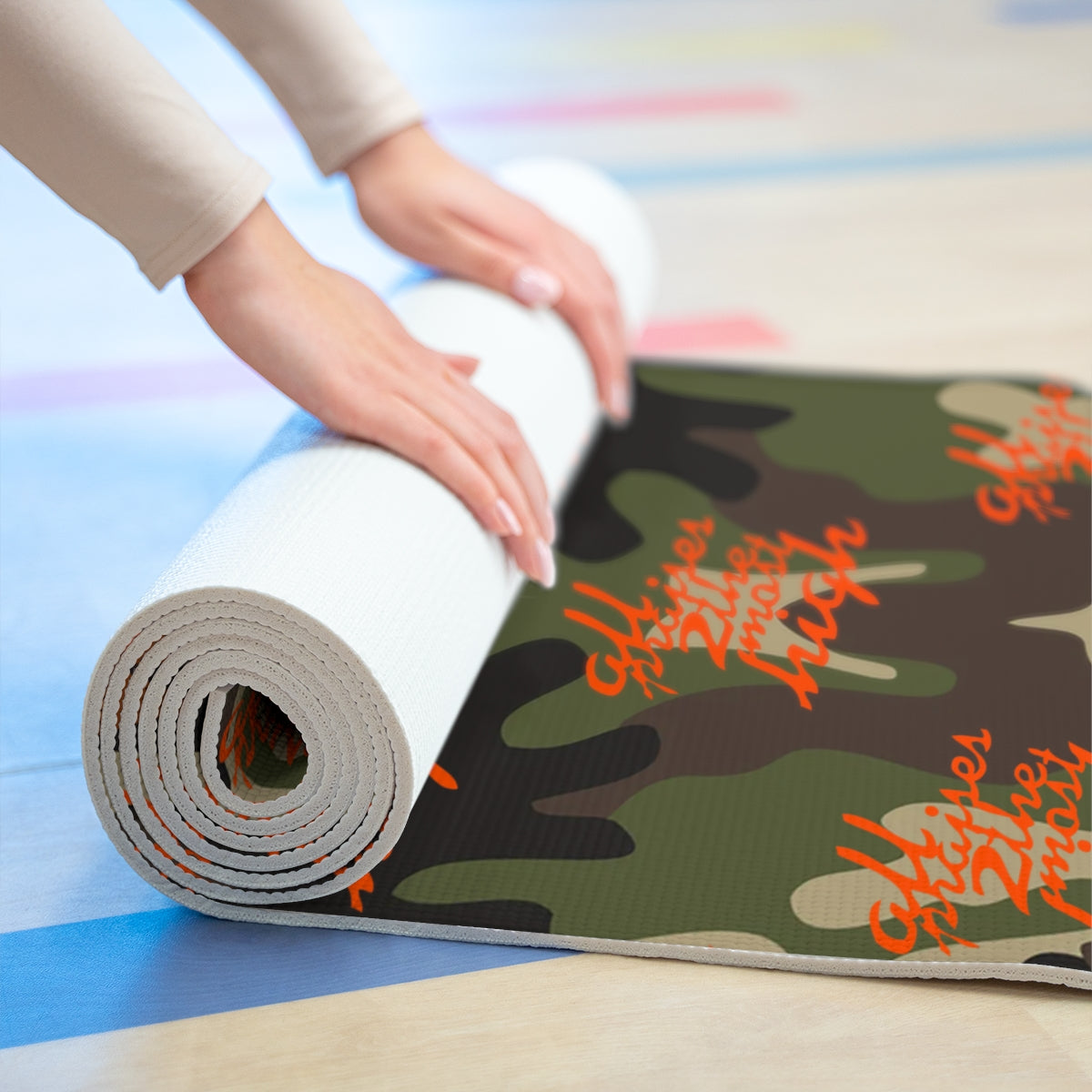 UNO ALL PRAISES Foam Yoga Mat Camo Collection