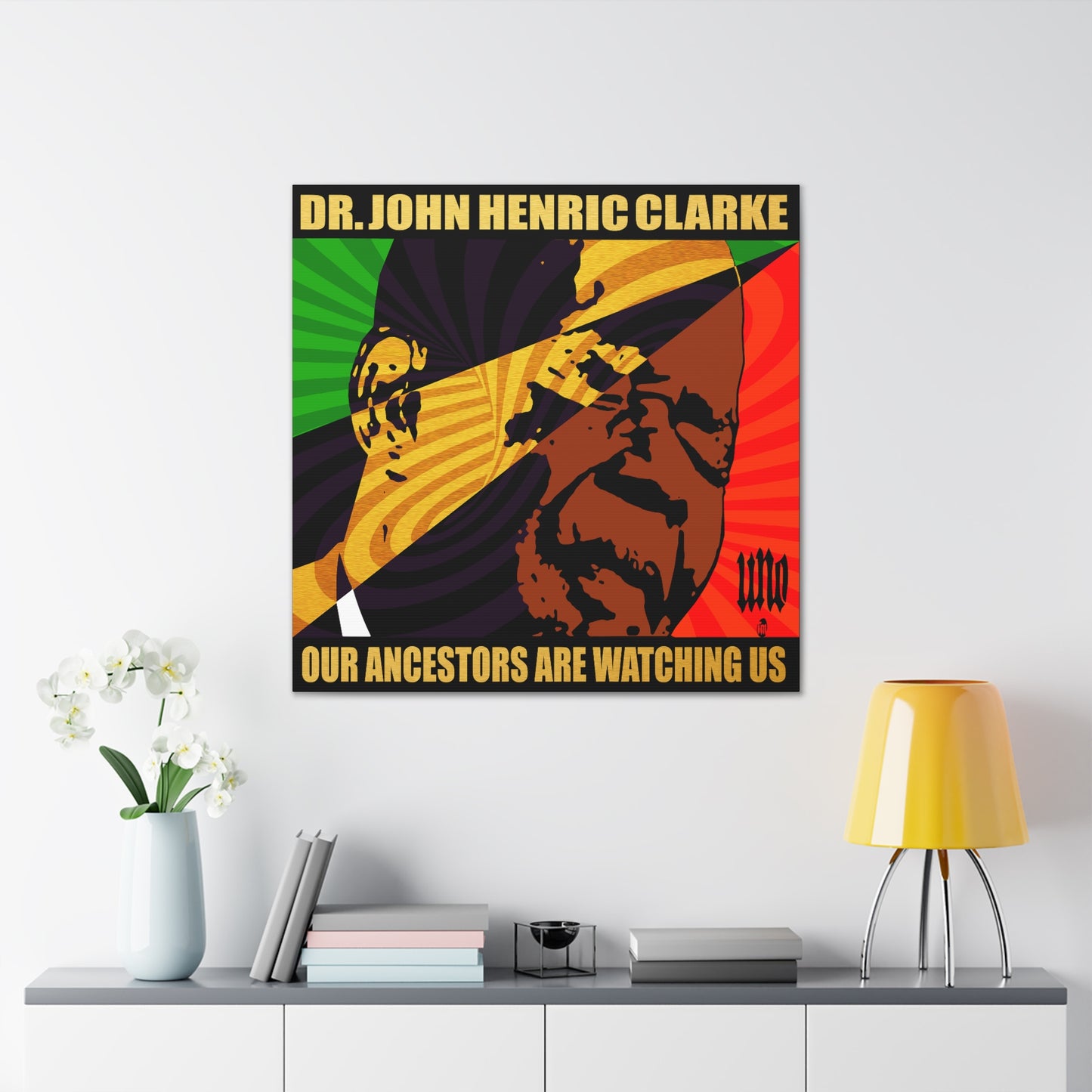 UNO LOVEJOHNHENRICCLARKE Our Ancestors Are Watching Us 12, 20, 24, & 36" Square Canvas Gallery Wraps