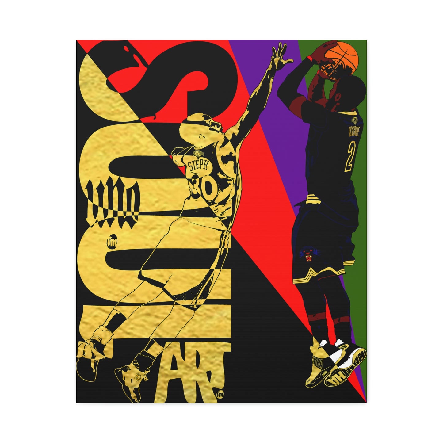 UNO SOULART KYRIECAN'TBFADED GM7 GameWinna 12x16, 18x24, & 24x30" Stretched Canvas