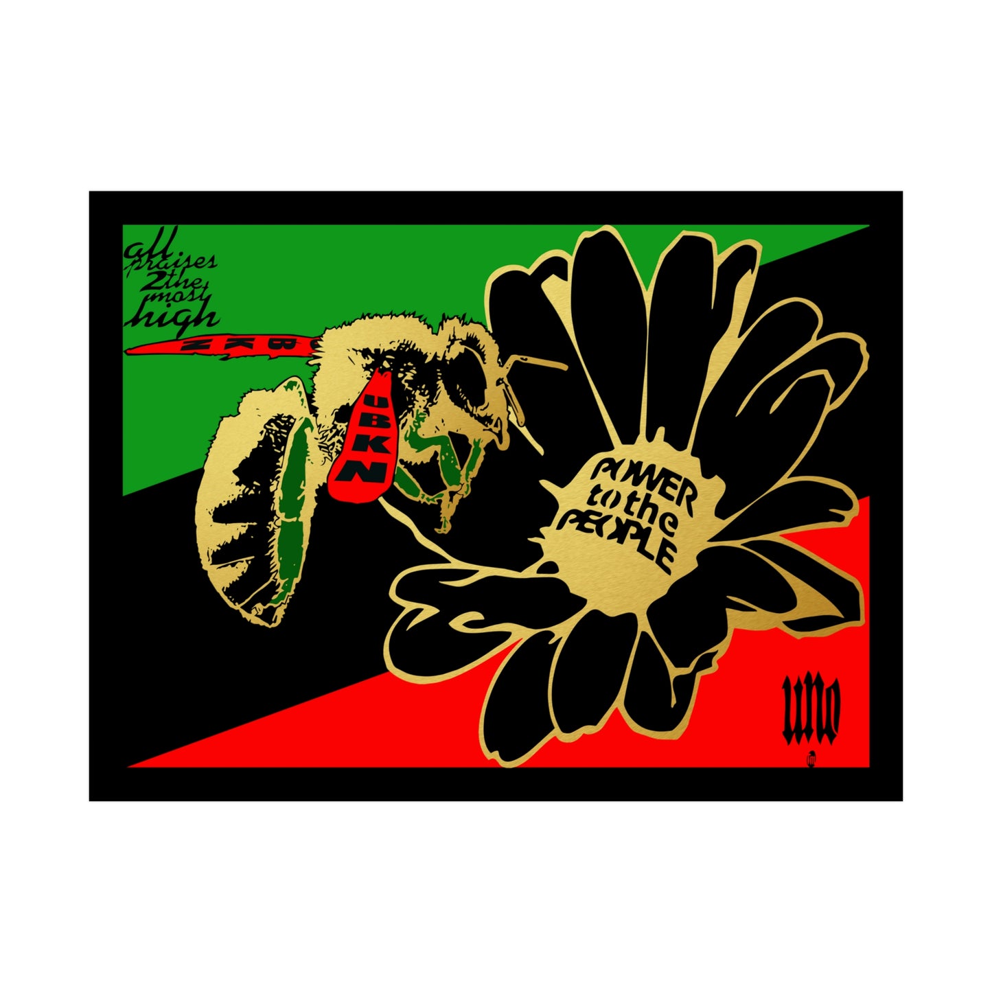 UNO POWERFLOWER POWER2THEPEOPLE 24x18 Rolled Posters