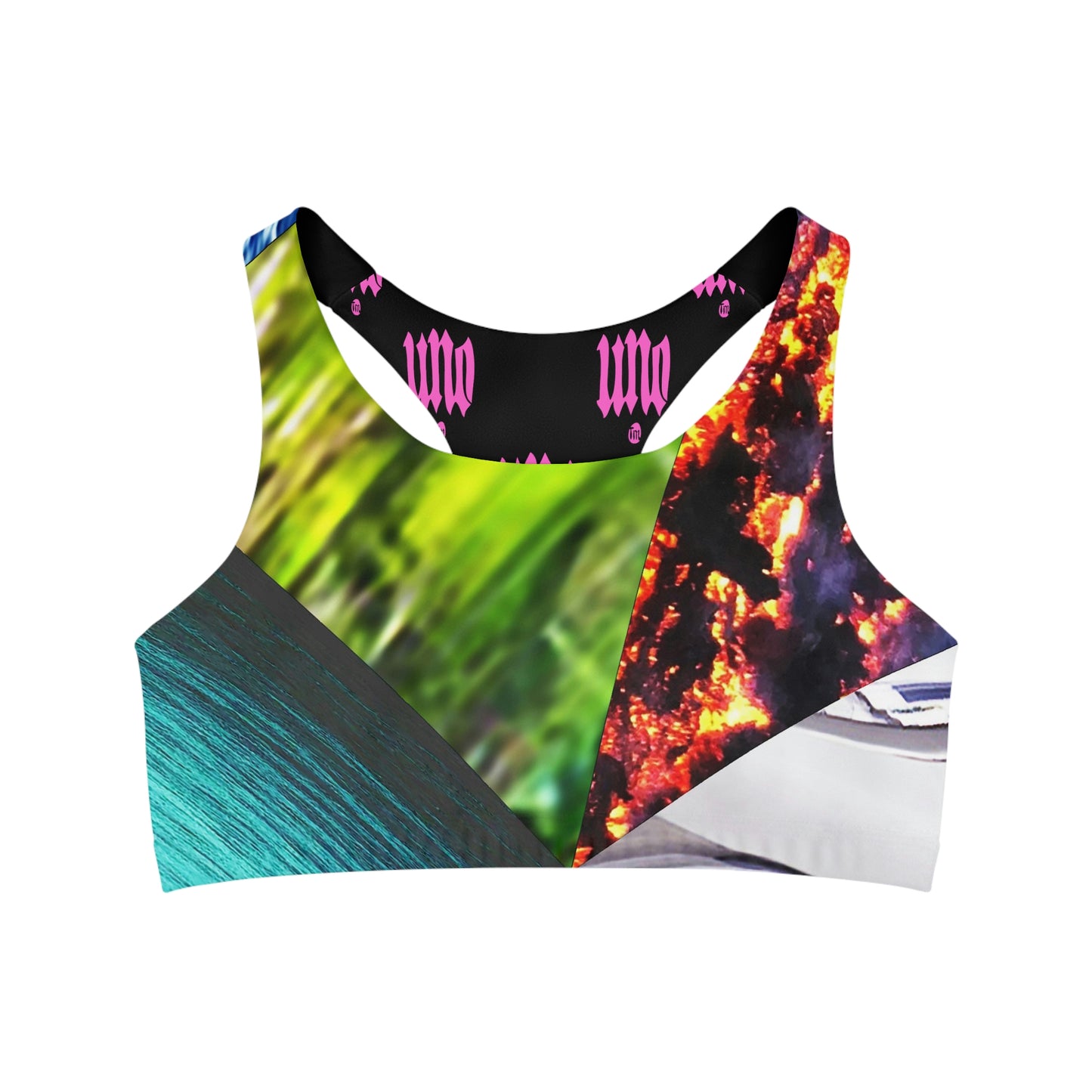 UNO ALLPRAISES V Seamless Sports Bra (AOP)