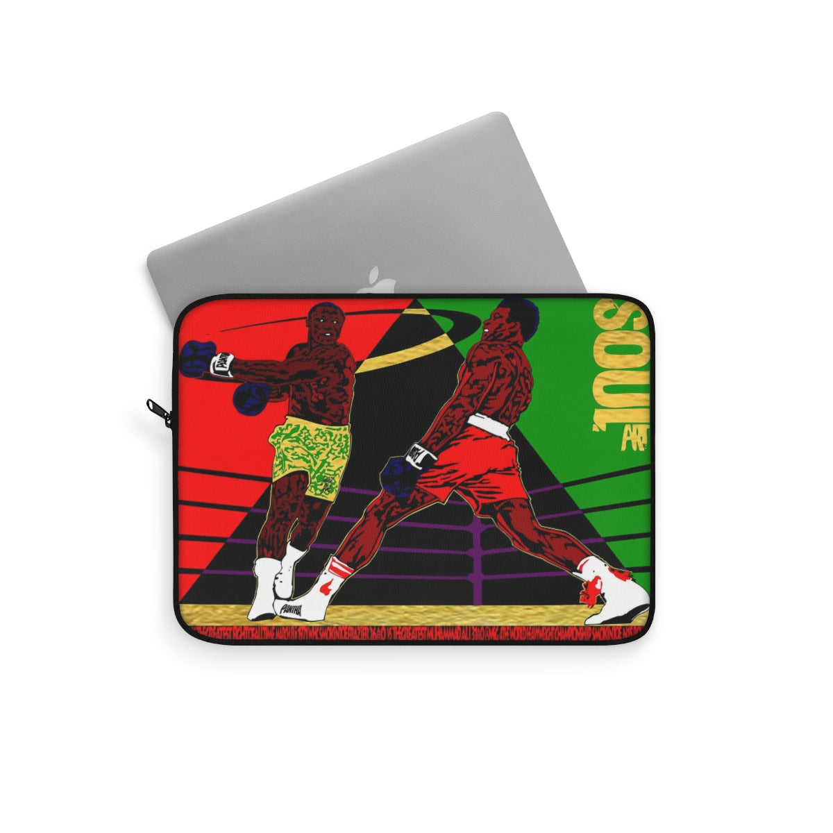 UNO SOULART THE FIGHT Smokin' Joe beats Muhammad Ali SoulArt Laptop Sleeve