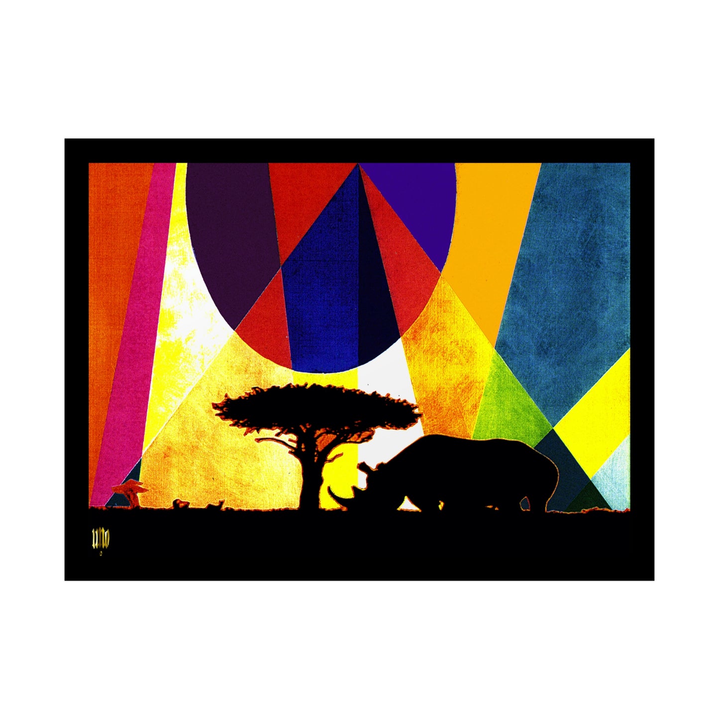 UNO STOPKILL'N RHINOSUNSET 24x18 Rolled Posters
