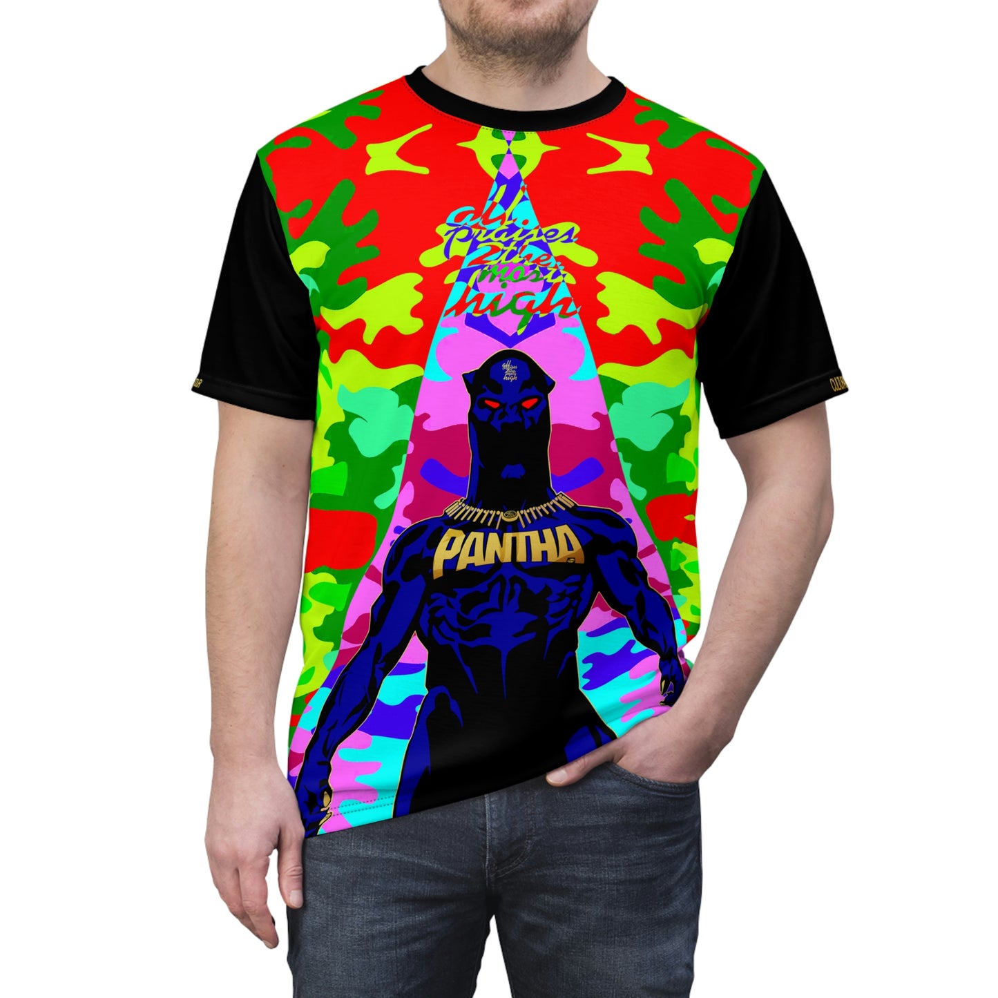 UNO PANTHA CULTURAL REAPPROPRIATION TOUR Unisex Cut & Sew Tee (AOP) Camo Collection
