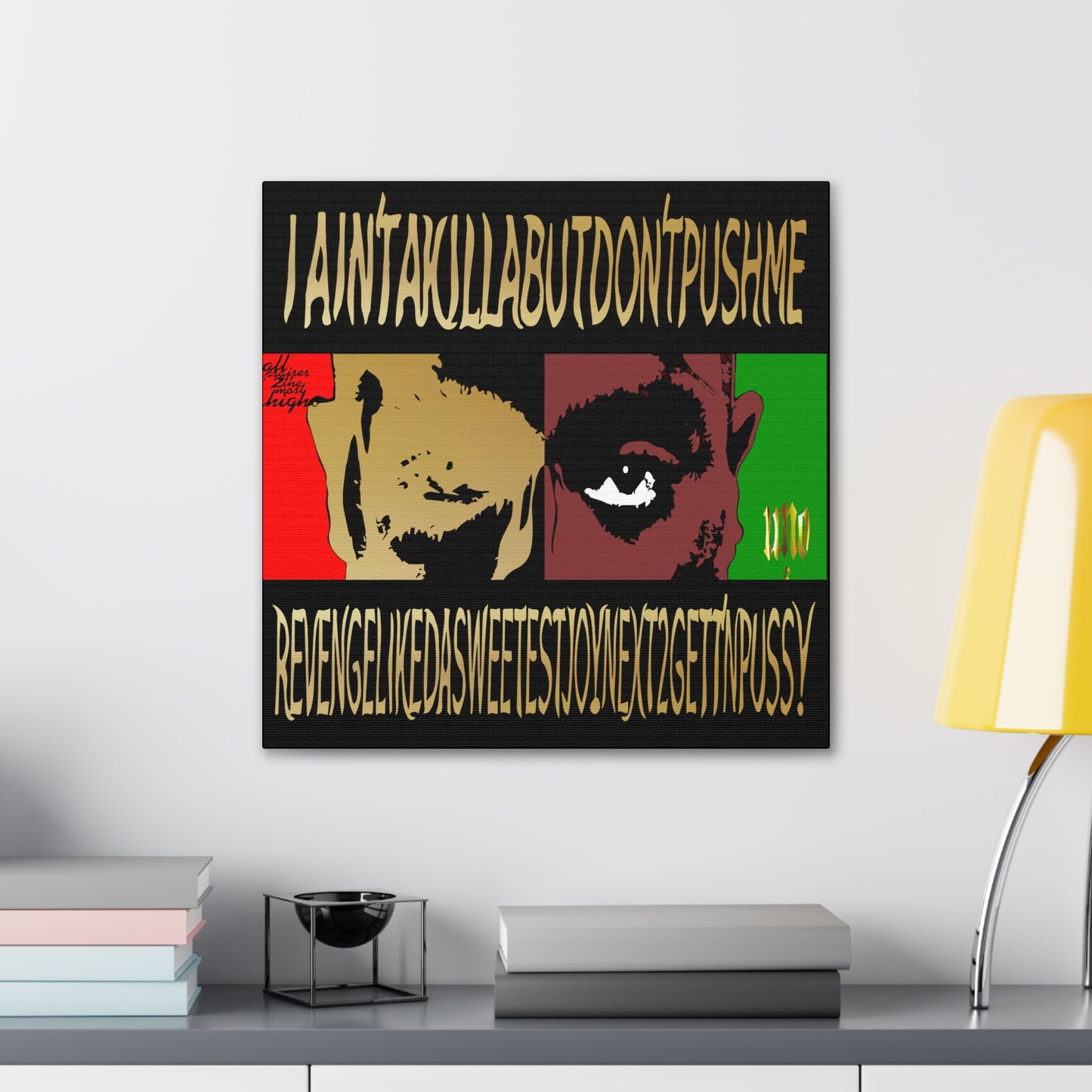 UNO LOVE2PAC 12, 20, 24, & 36" Square Canvas Gallery Wraps
