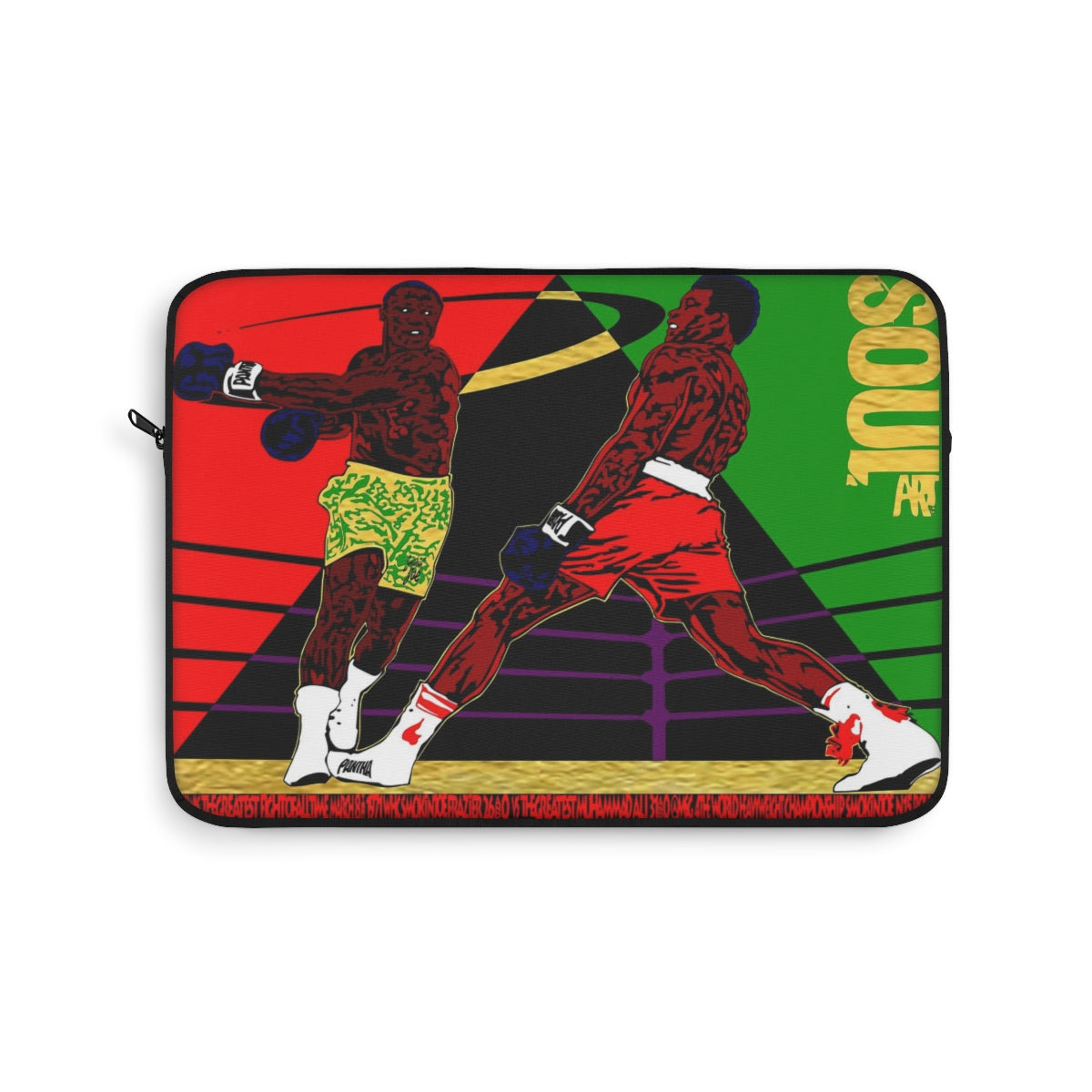 UNO SOULART THE FIGHT Smokin' Joe beats Muhammad Ali SoulArt Laptop Sleeve