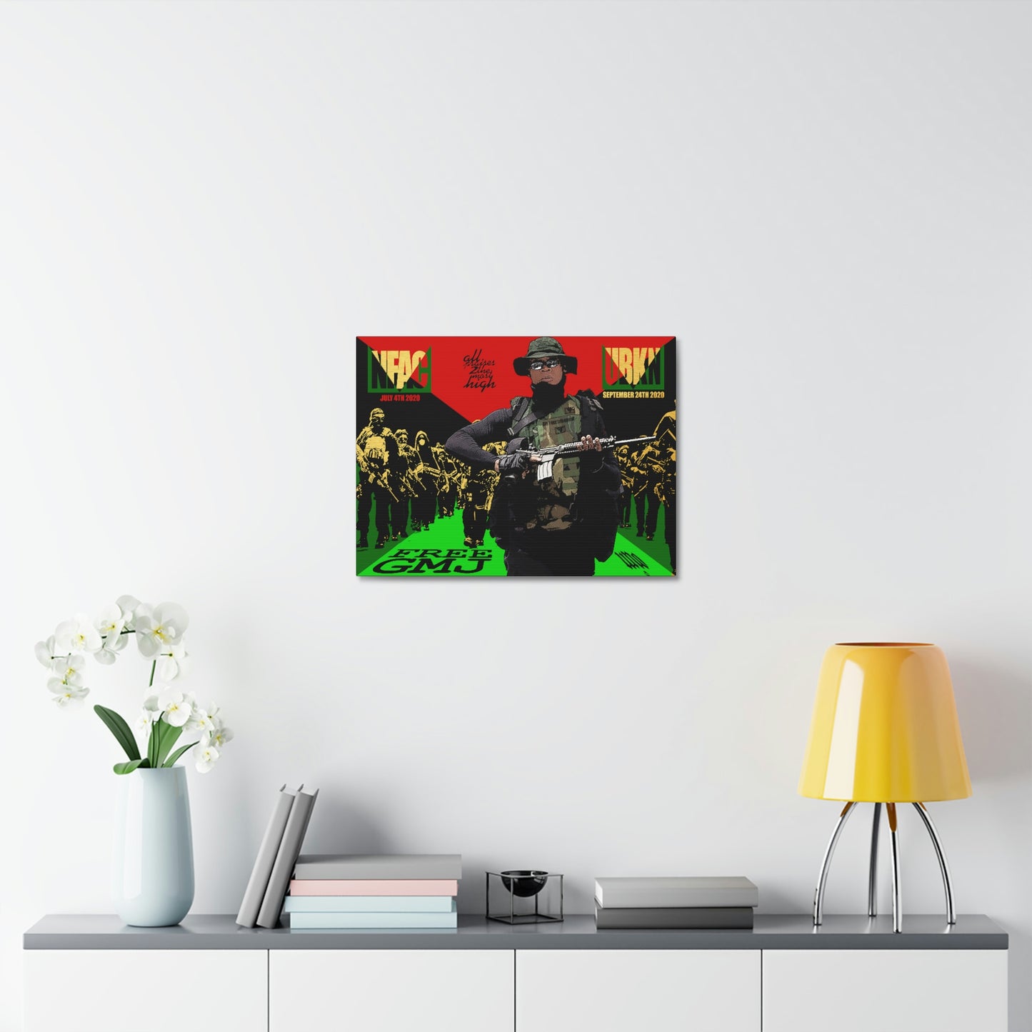 UNO 2THEREPUBLIC FREEGMJ 16x12, 24x18, & 30x24" Stretched Canvas