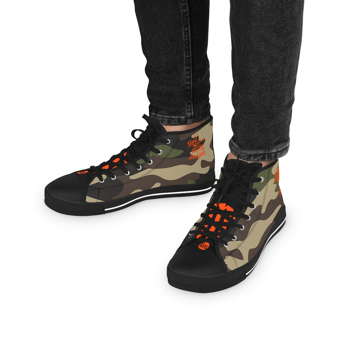 UNO PANTHA Men's High Top Sneakers Camo Collection