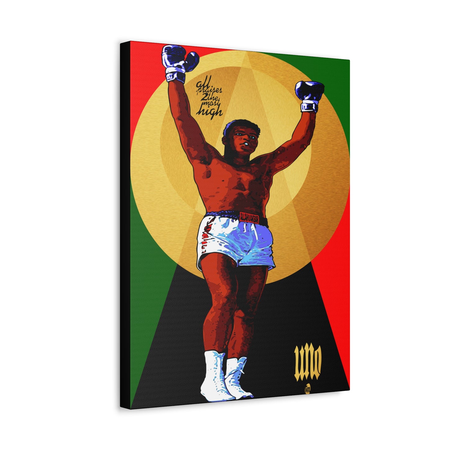 UNO LOVEALI Cassius Clay Was A Bad MF 12x16, 18x24, & 24x30" Stretched Canvas