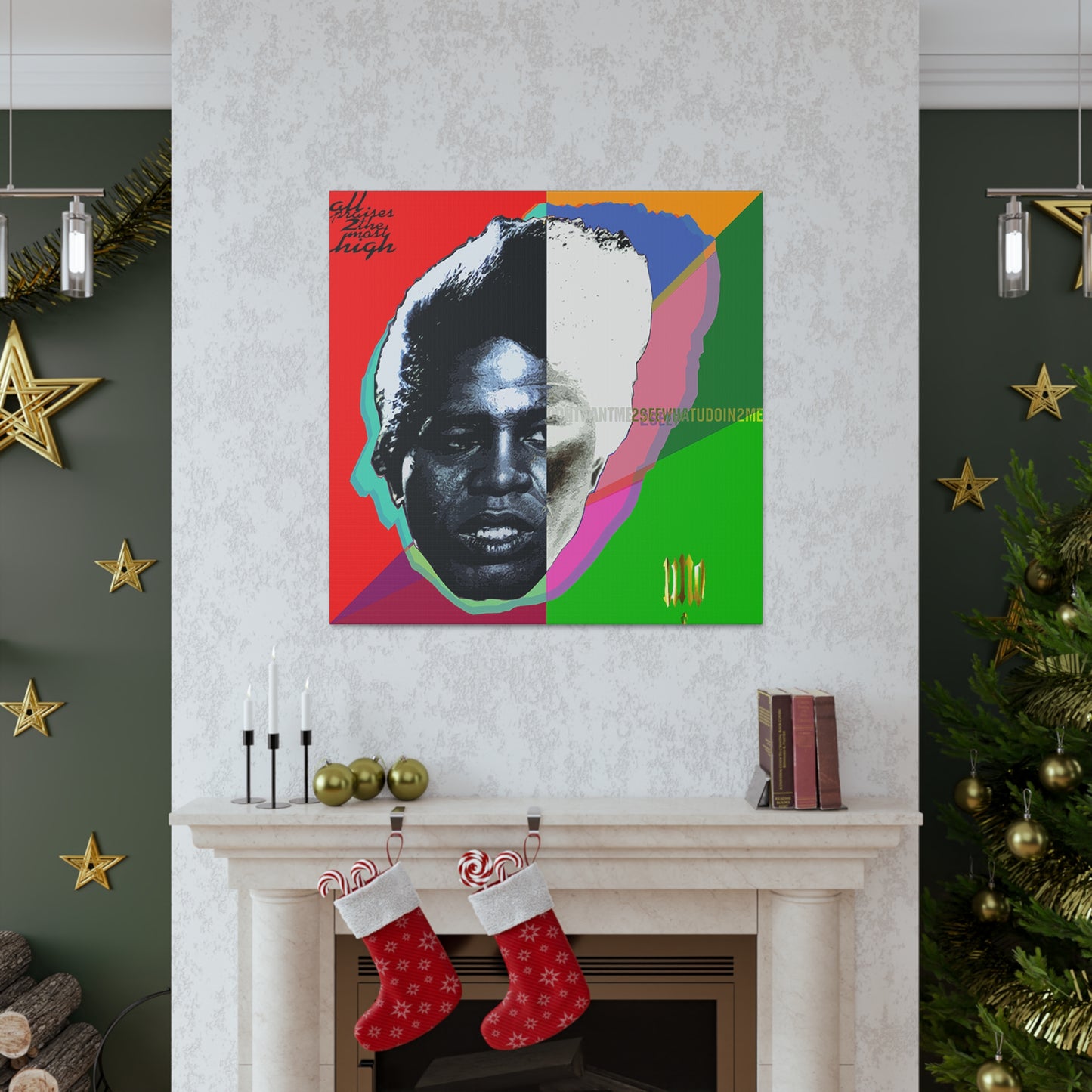UNO LOVETHEGODFATHA 12, 20, 24, & 36" Square Canvas Gallery Wraps
