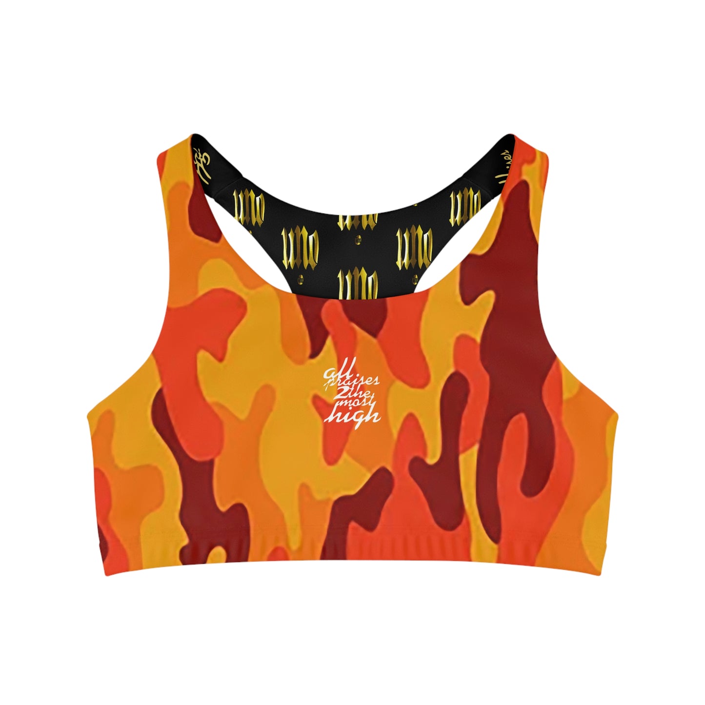 UNO ALL PRAISES Seamless Sports Bra (AOP) Camo Collection
