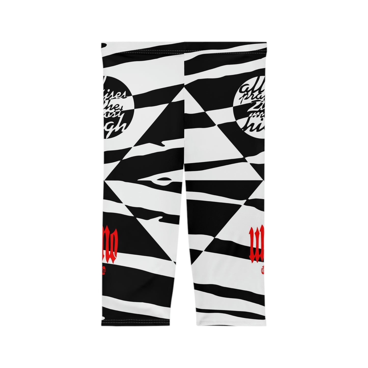 UNO ZEBRALOVE STOPKILL'N Women’s Capri Leggings (AOP)