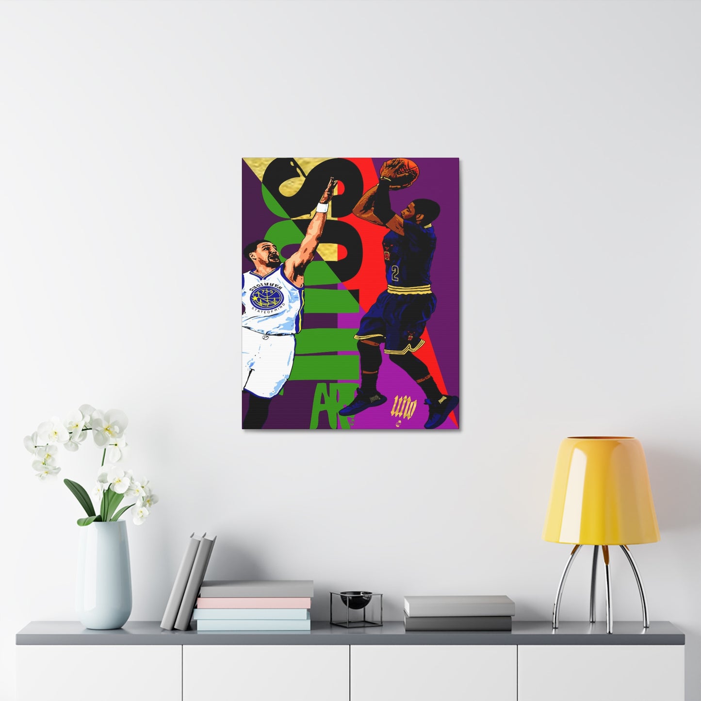 UNO KYRIECAN'TBEFADED SOULART 41GM5 Warriors State of Mind 12x16, 18x24, & 24x30" Stretched Canvas