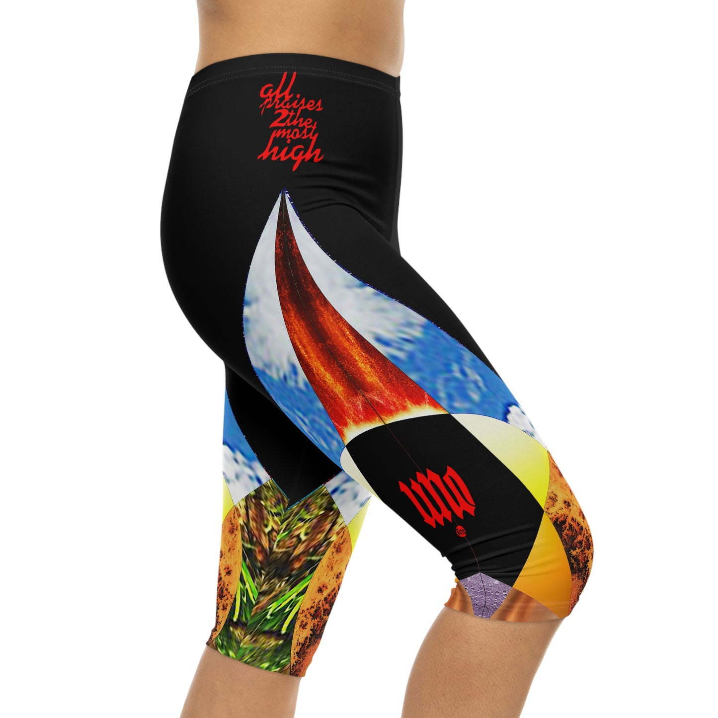 UNO ALLPRAISES II Variation 1 Women’s Capri Leggings (AOP)