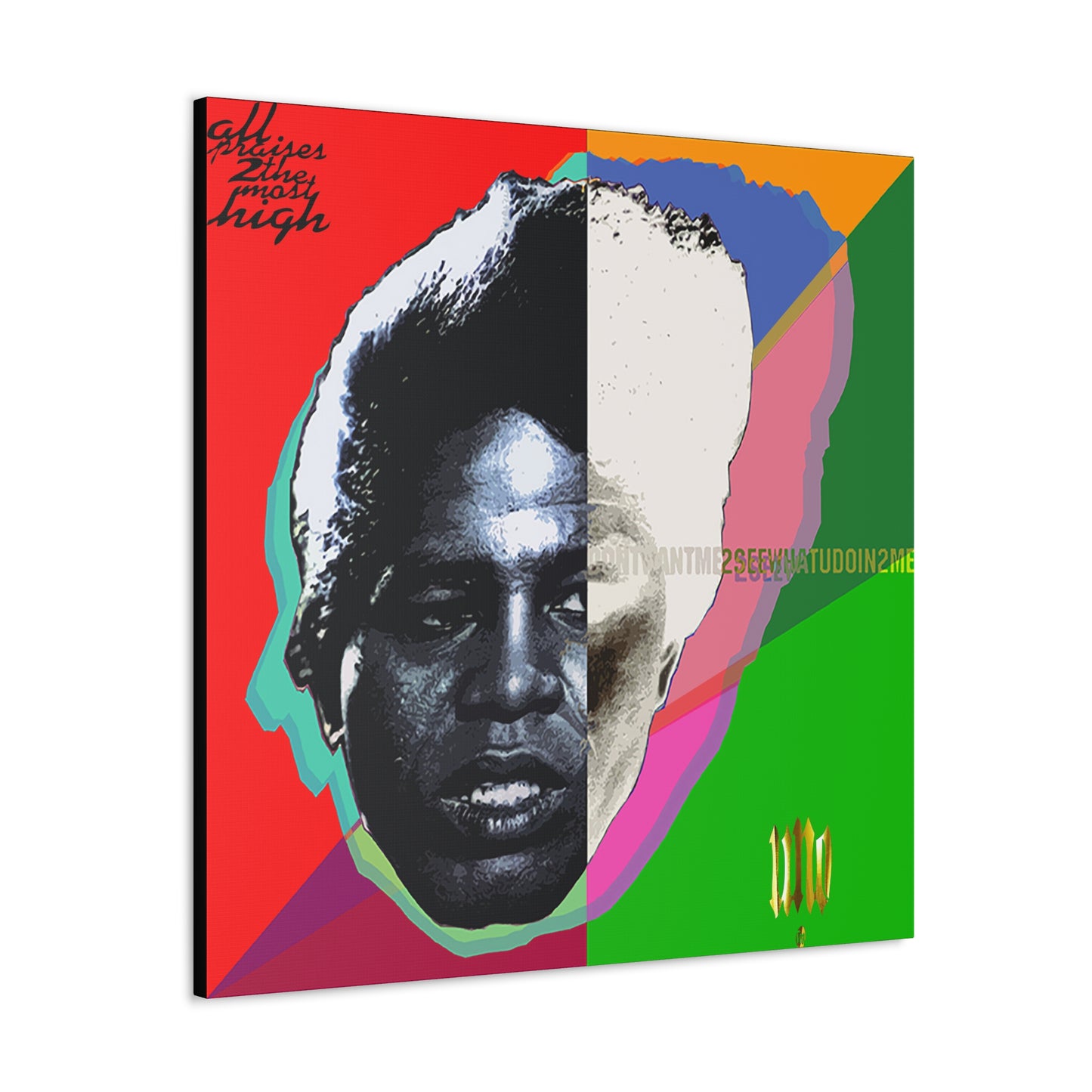 UNO LOVETHEGODFATHA 12, 20, 24, & 36" Square Canvas Gallery Wraps
