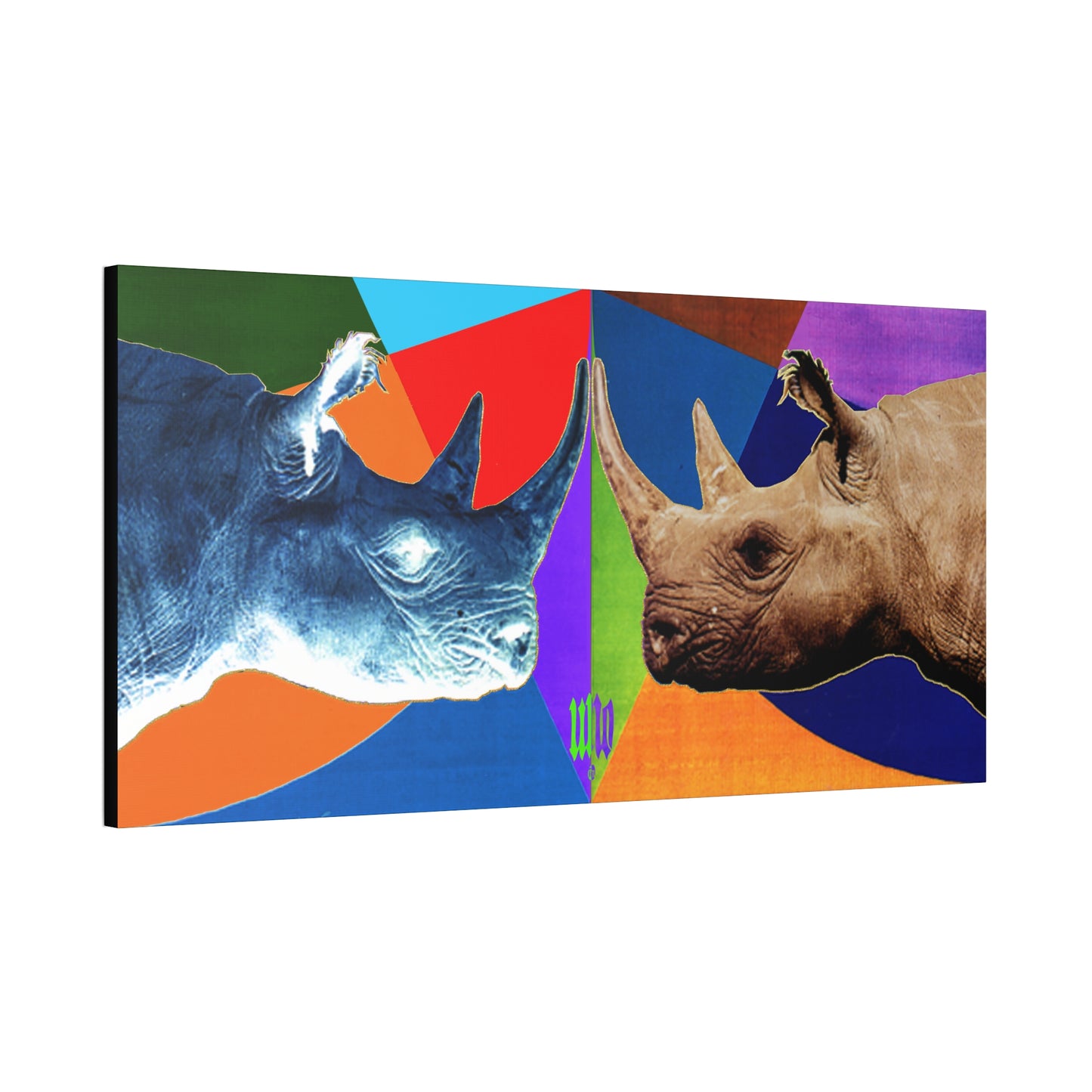 UNO RHINOLOVE 60x30 Canvas Stretched, 1.5''