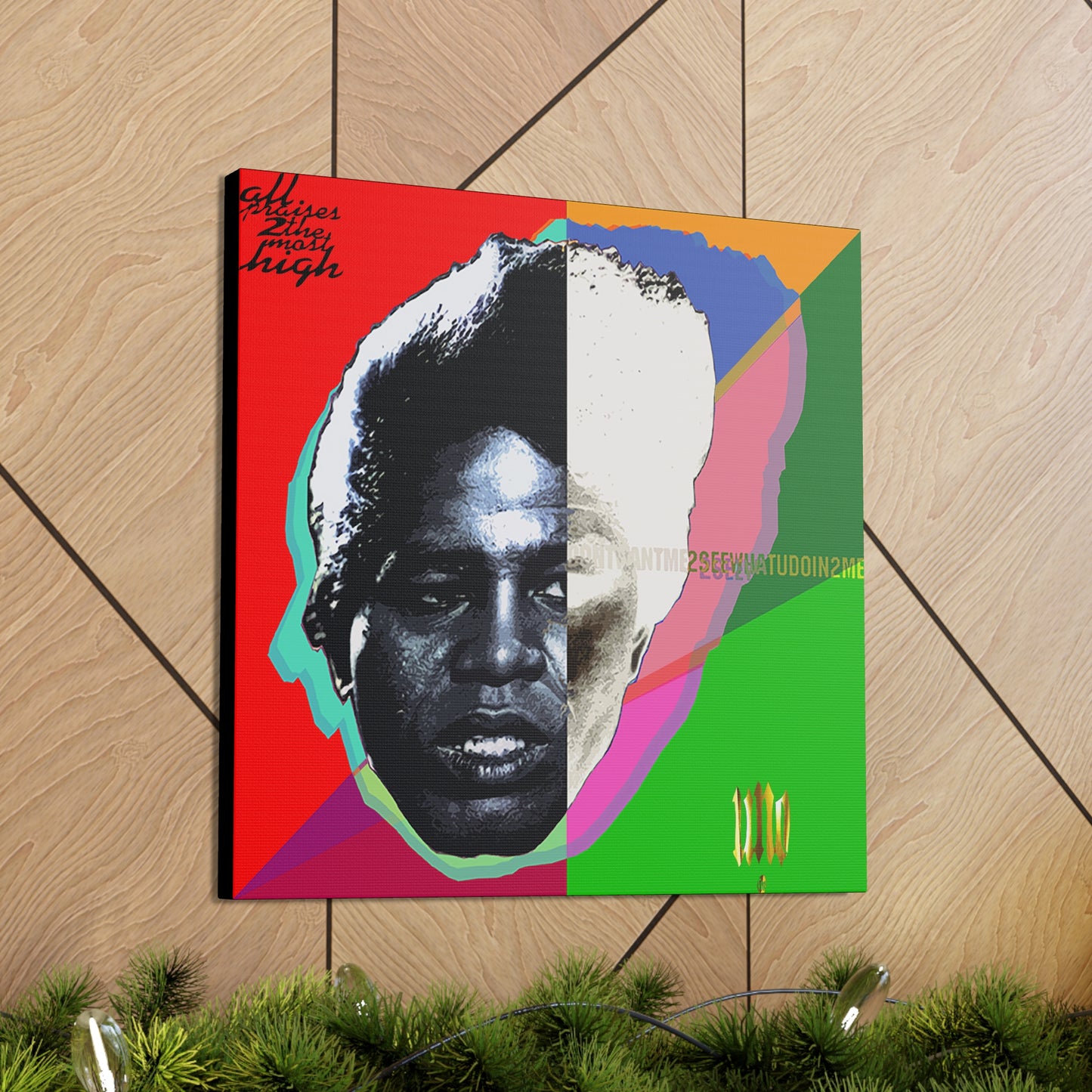 UNO LOVETHEGODFATHA 12, 20, 24, & 36" Square Canvas Gallery Wraps