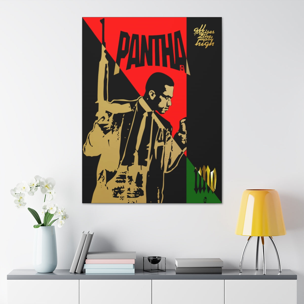 UNO PANTHA LOVEMALCOLM 36x48 Canvas Stretched, 1.5''