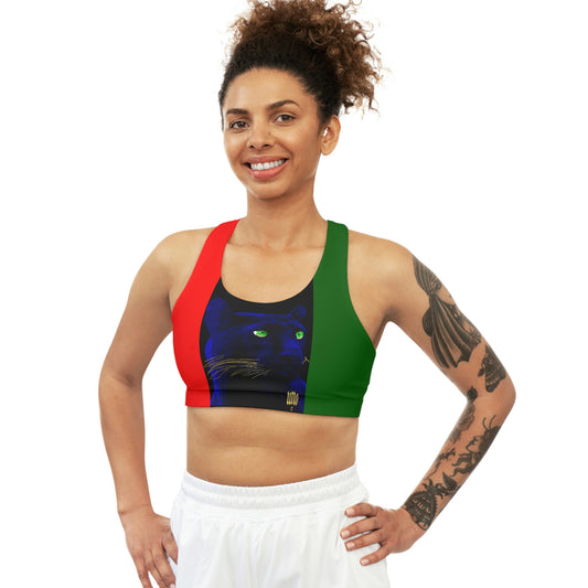 UNO PANTHA Seamless Sports Bra (AOP)