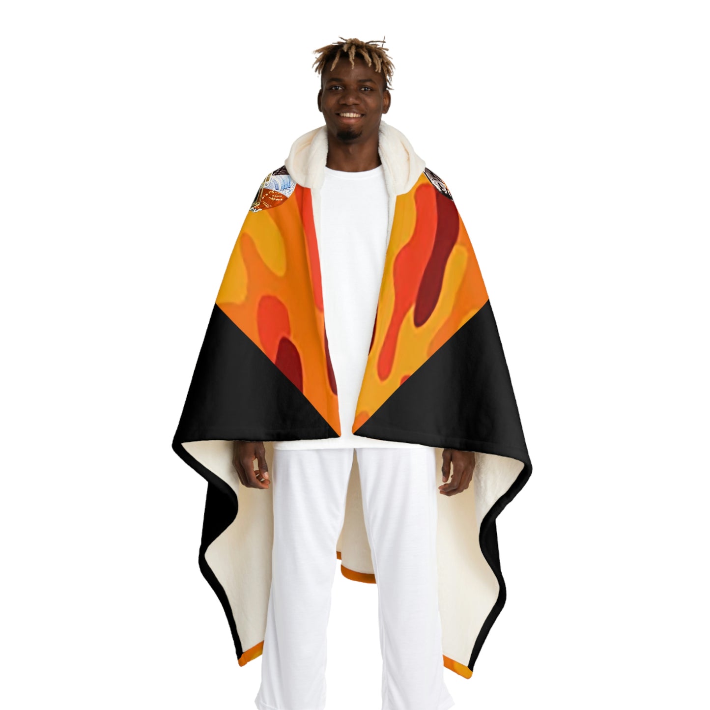 UNO LOVETHELAND Hooded Sherpa Fleece Blanket Camo Collection