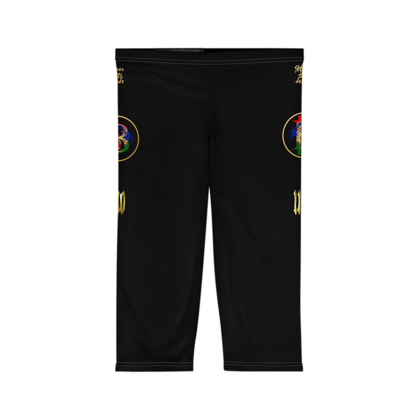 UNOBTCPANTHA Women’s Capri Leggings (AOP)