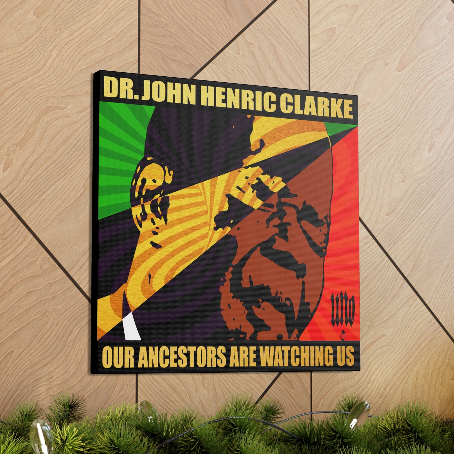 UNO LOVEJOHNHENRICCLARKE Our Ancestors Are Watching Us 12, 20, 24, & 36" Square Canvas Gallery Wraps