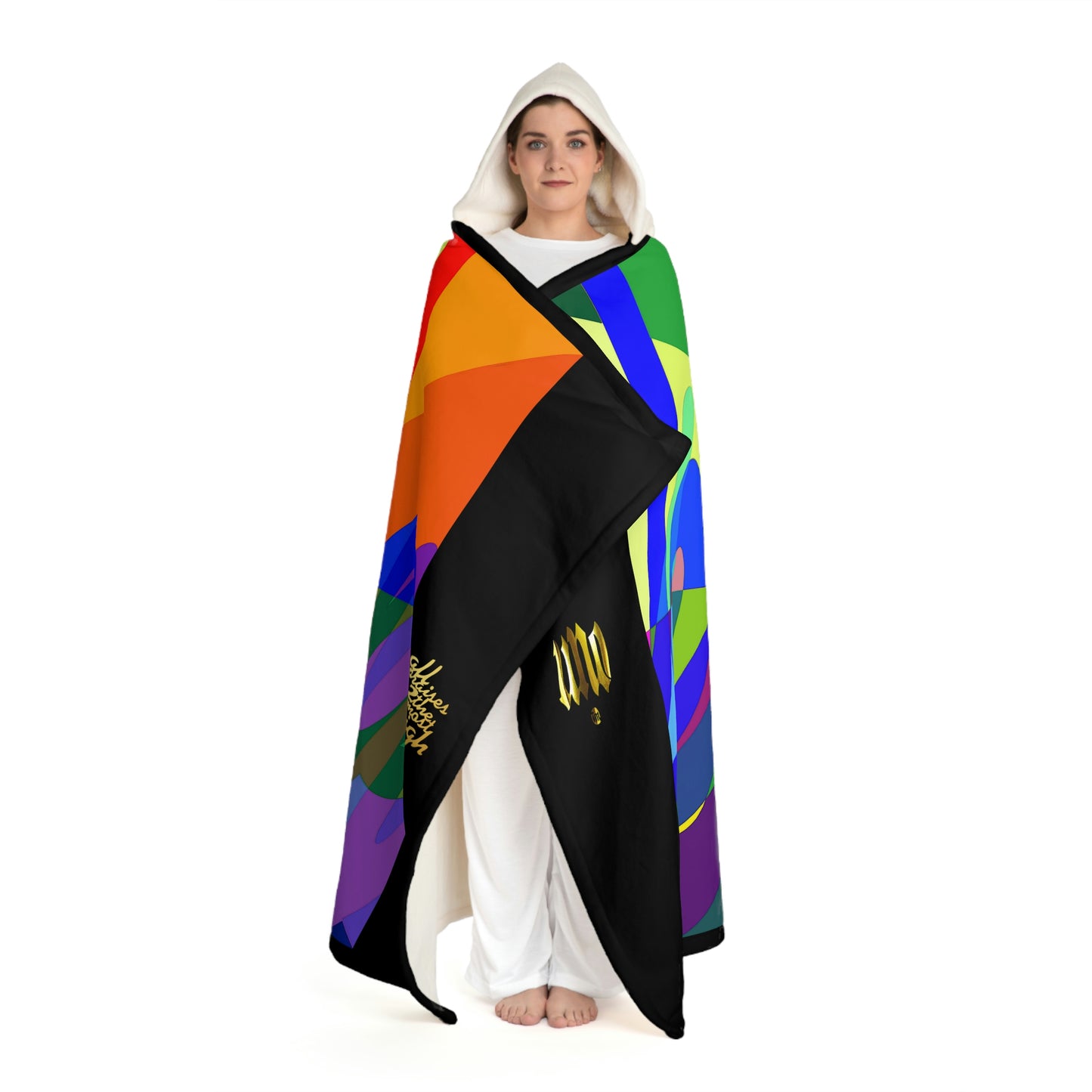 UNO STOPKILL'N UNOWORD Hooded Sherpa Fleece Blanket