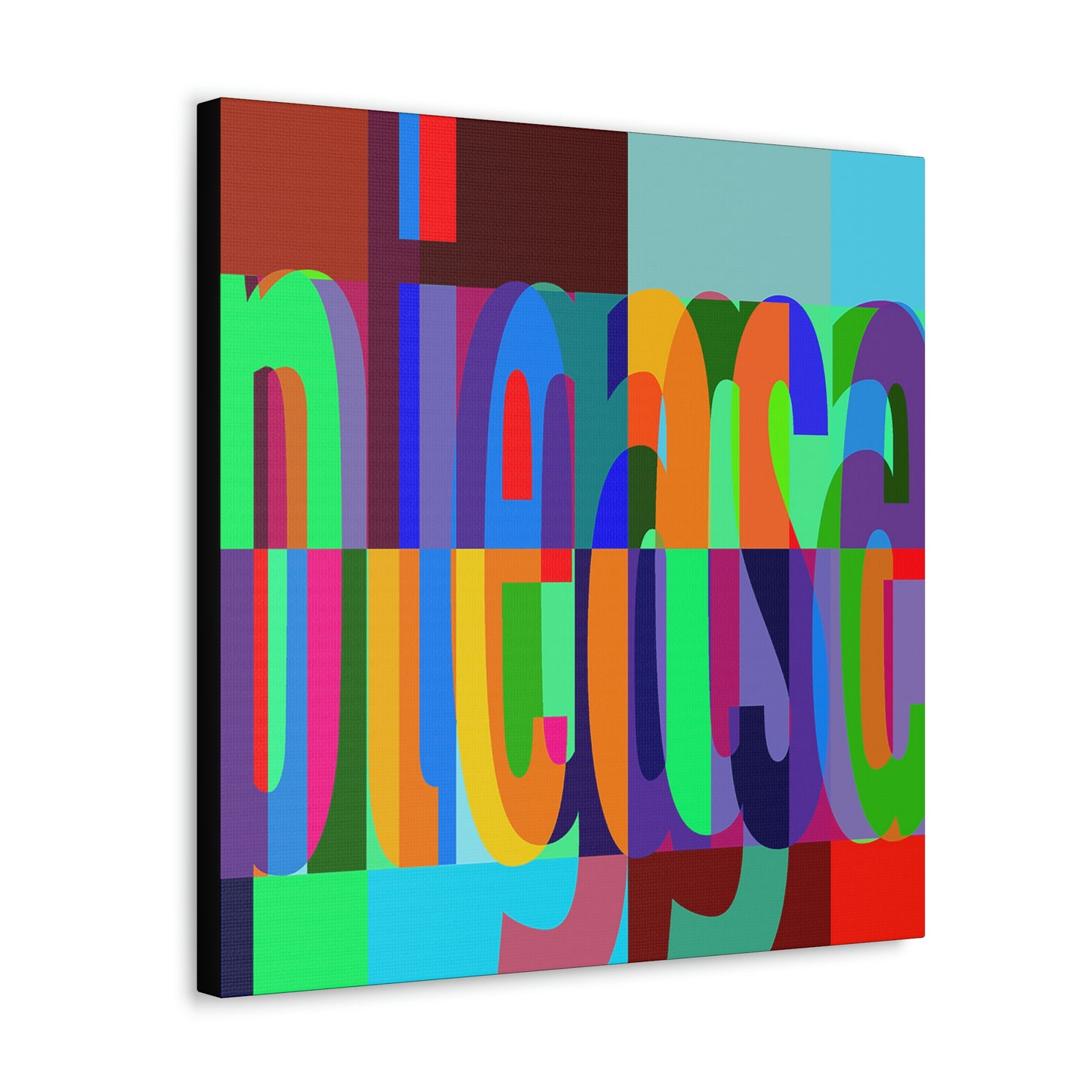 UNO WORD NIGGAPLEASE Canvas Gallery Wraps