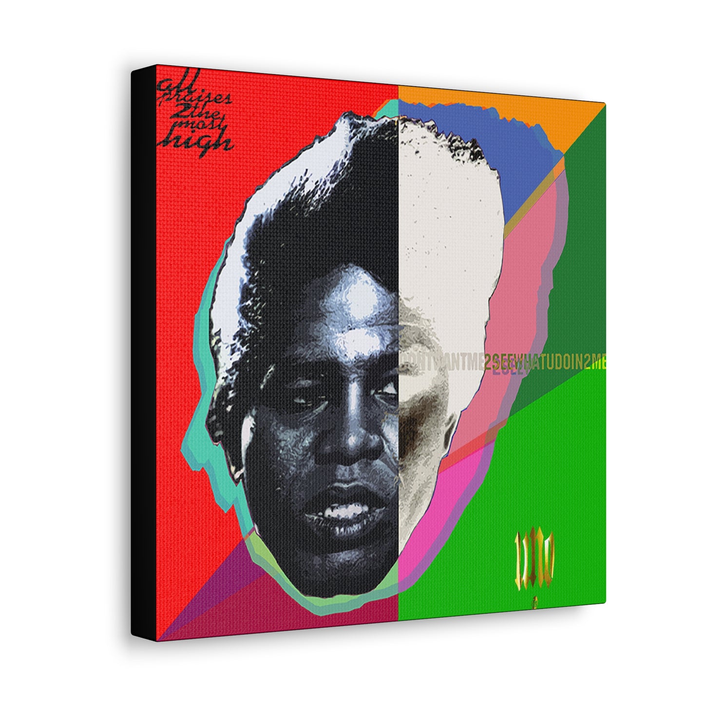 UNO LOVETHEGODFATHA 12, 20, 24, & 36" Square Canvas Gallery Wraps