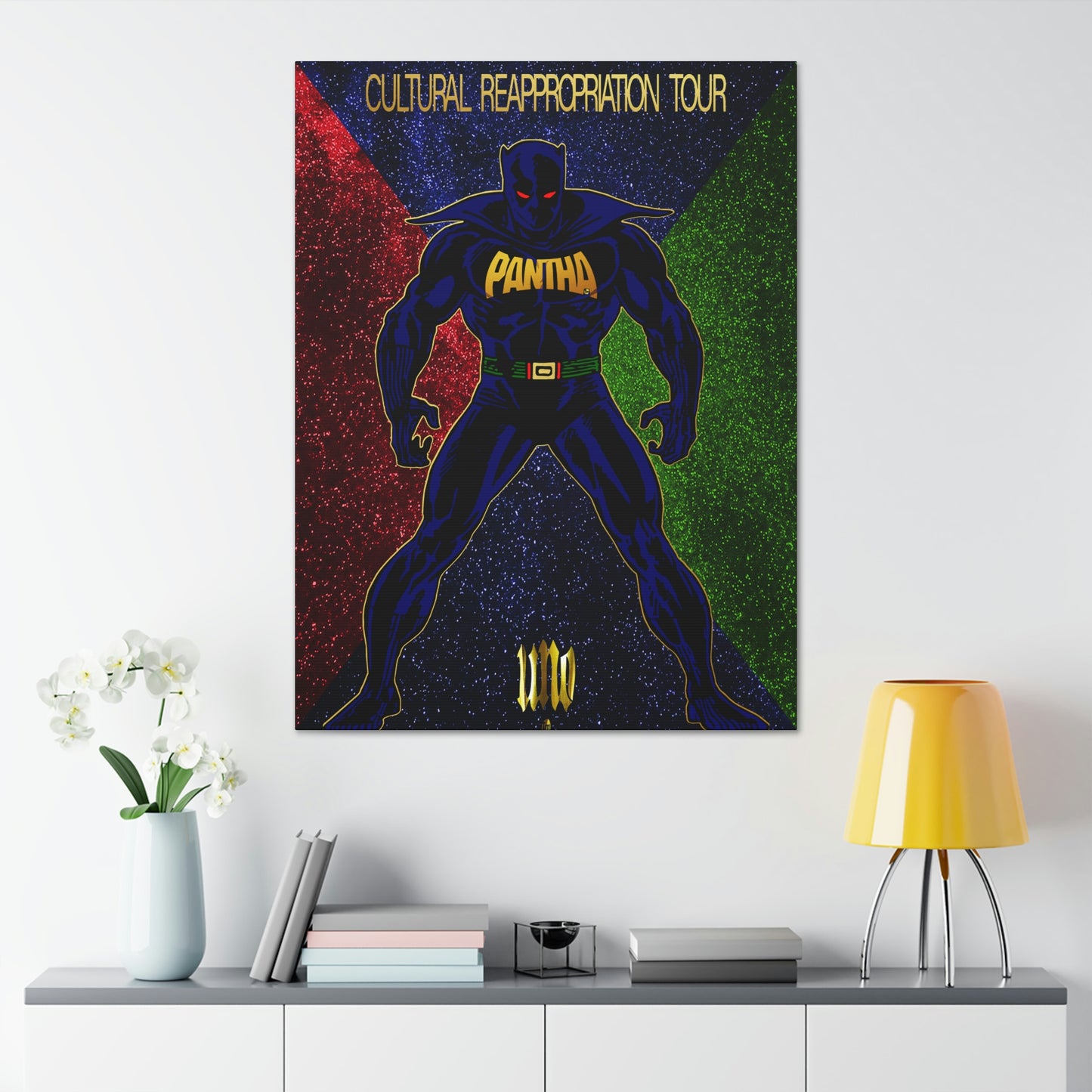 UNO PANTHA Cultural Reappropriation Tour 36x48 Canvas Stretched, 1.5''