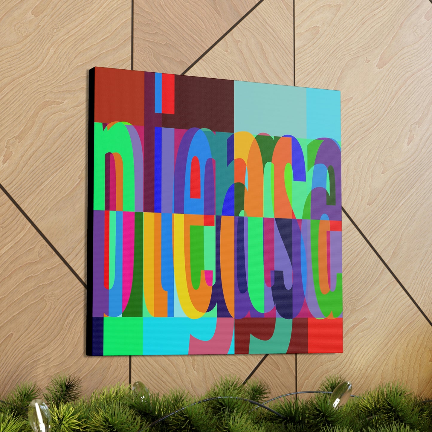 UNO WORD NIGGAPLEASE Canvas Gallery Wraps