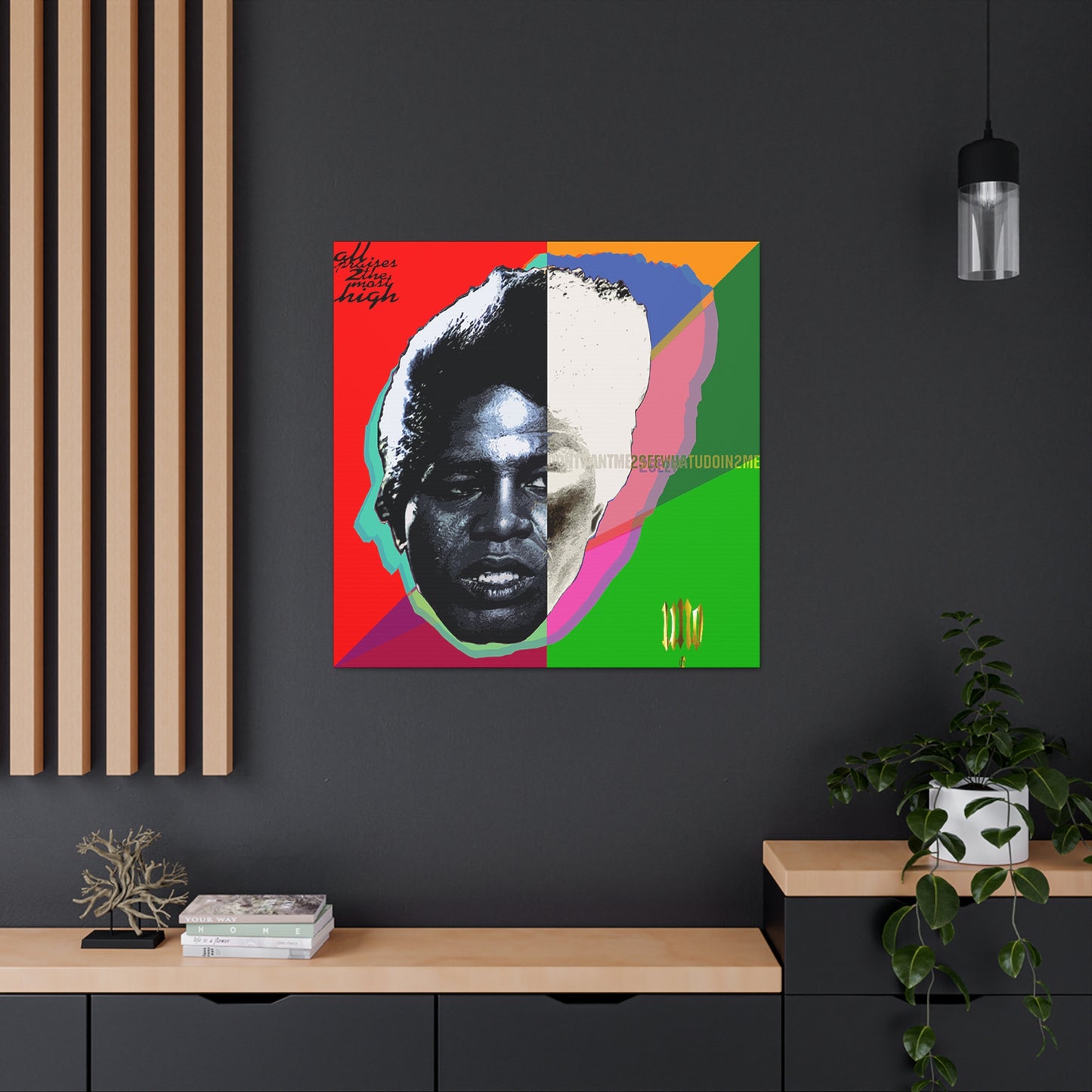 UNO LOVETHEGODFATHA 12, 20, 24, & 36" Square Canvas Gallery Wraps
