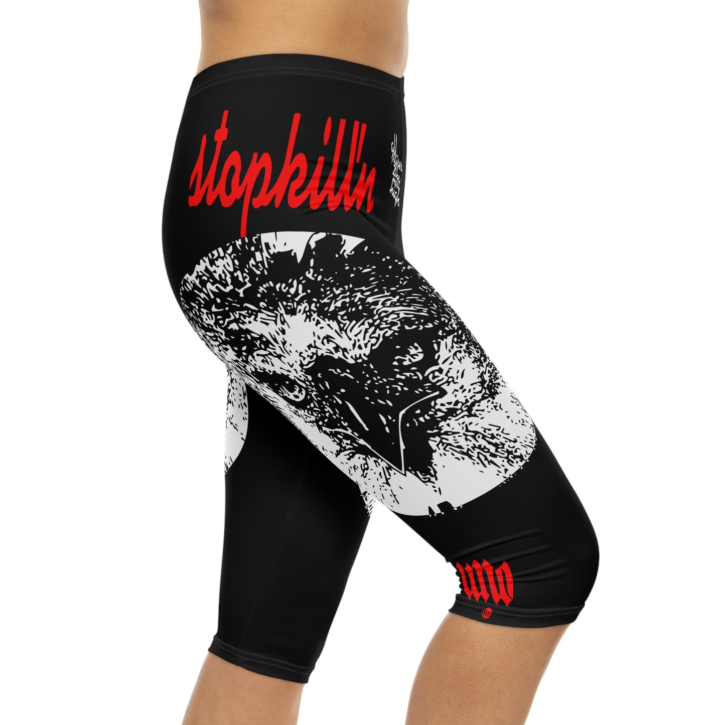 UNO LOVEHARPY STOPKILL'N Women’s Capri Leggings (AOP)