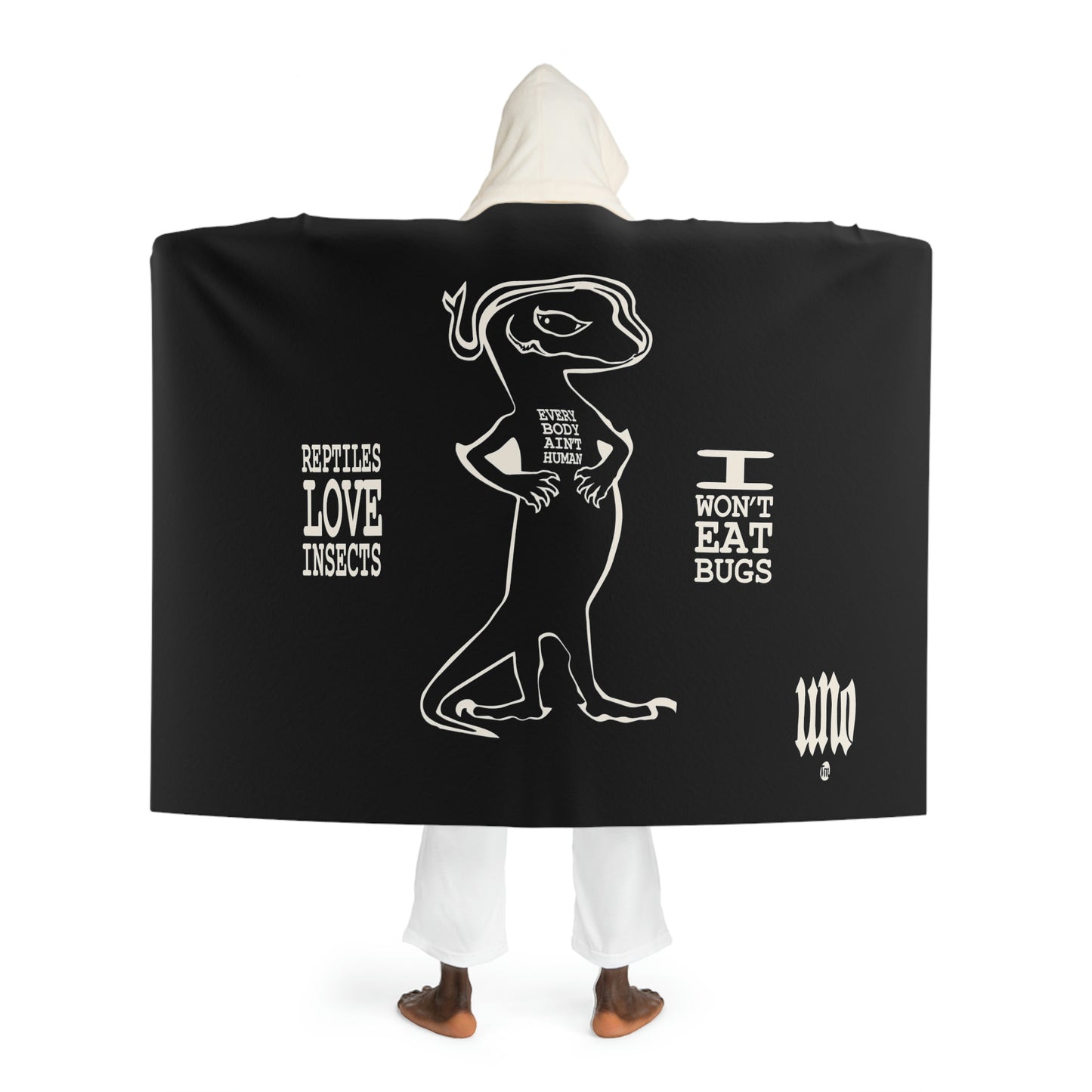UNO GEKKO 2THEREPUBLIC Hooded Sherpa Fleece Blanket