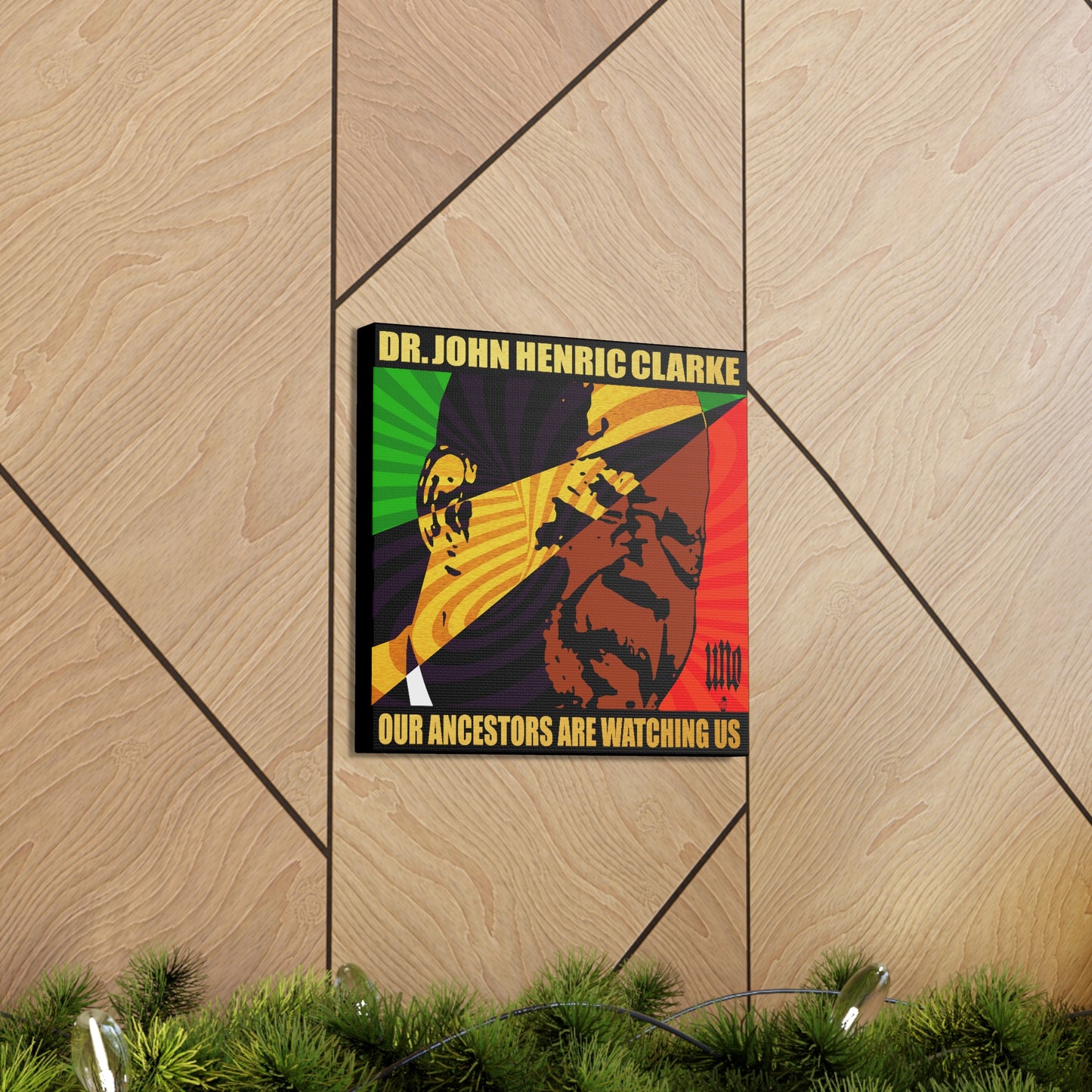 UNO LOVEJOHNHENRICCLARKE Our Ancestors Are Watching Us 12, 20, 24, & 36" Square Canvas Gallery Wraps