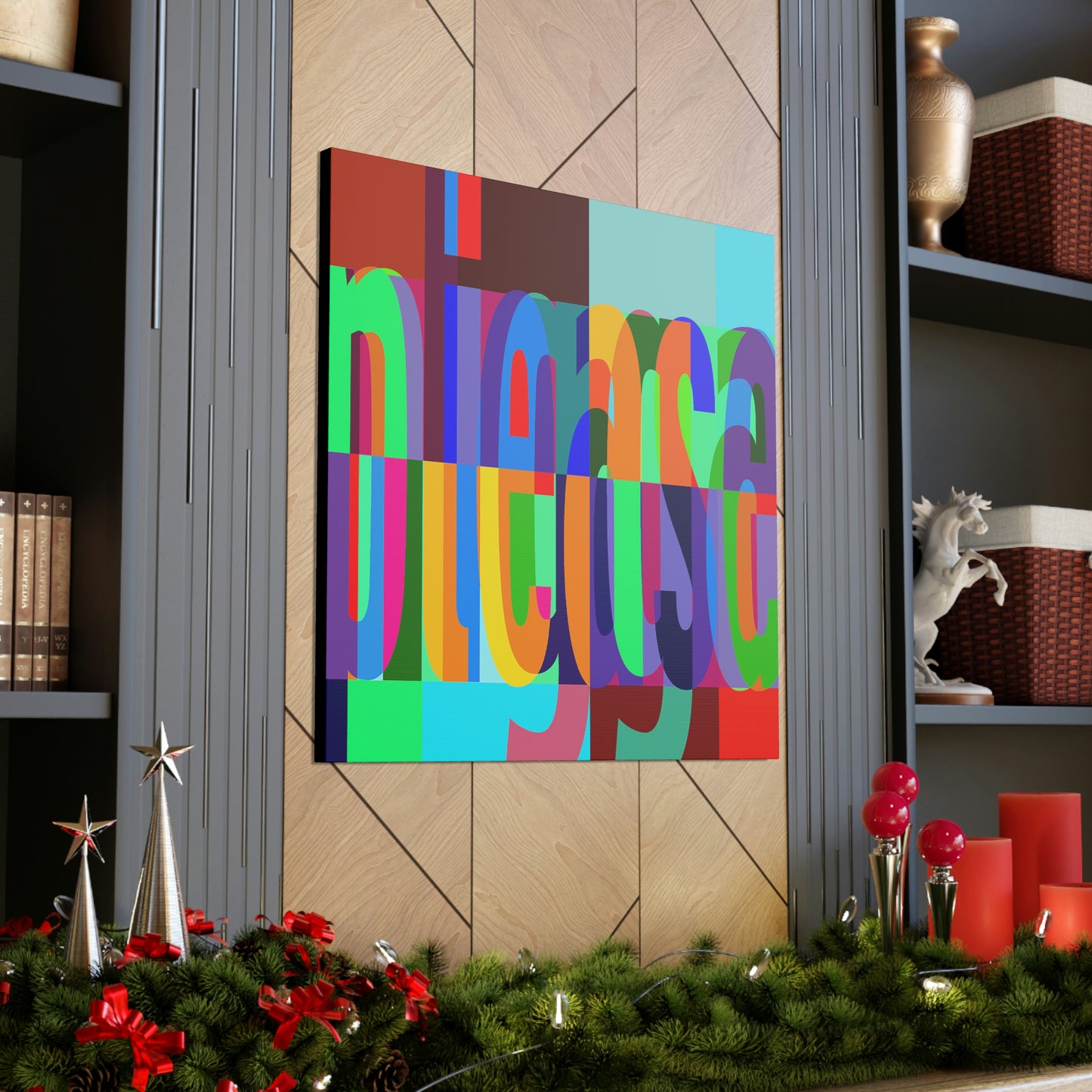UNO WORD NIGGAPLEASE Canvas Gallery Wraps