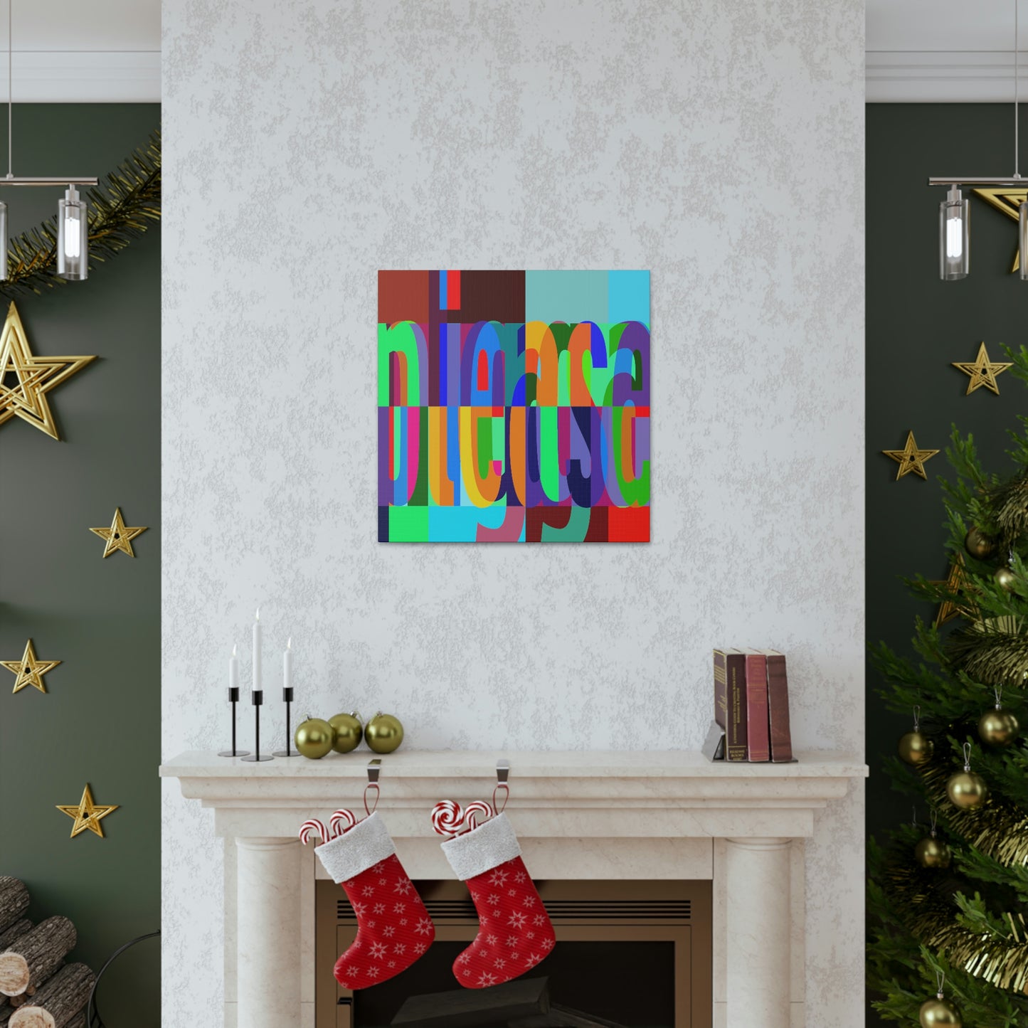 UNO WORD NIGGAPLEASE Canvas Gallery Wraps