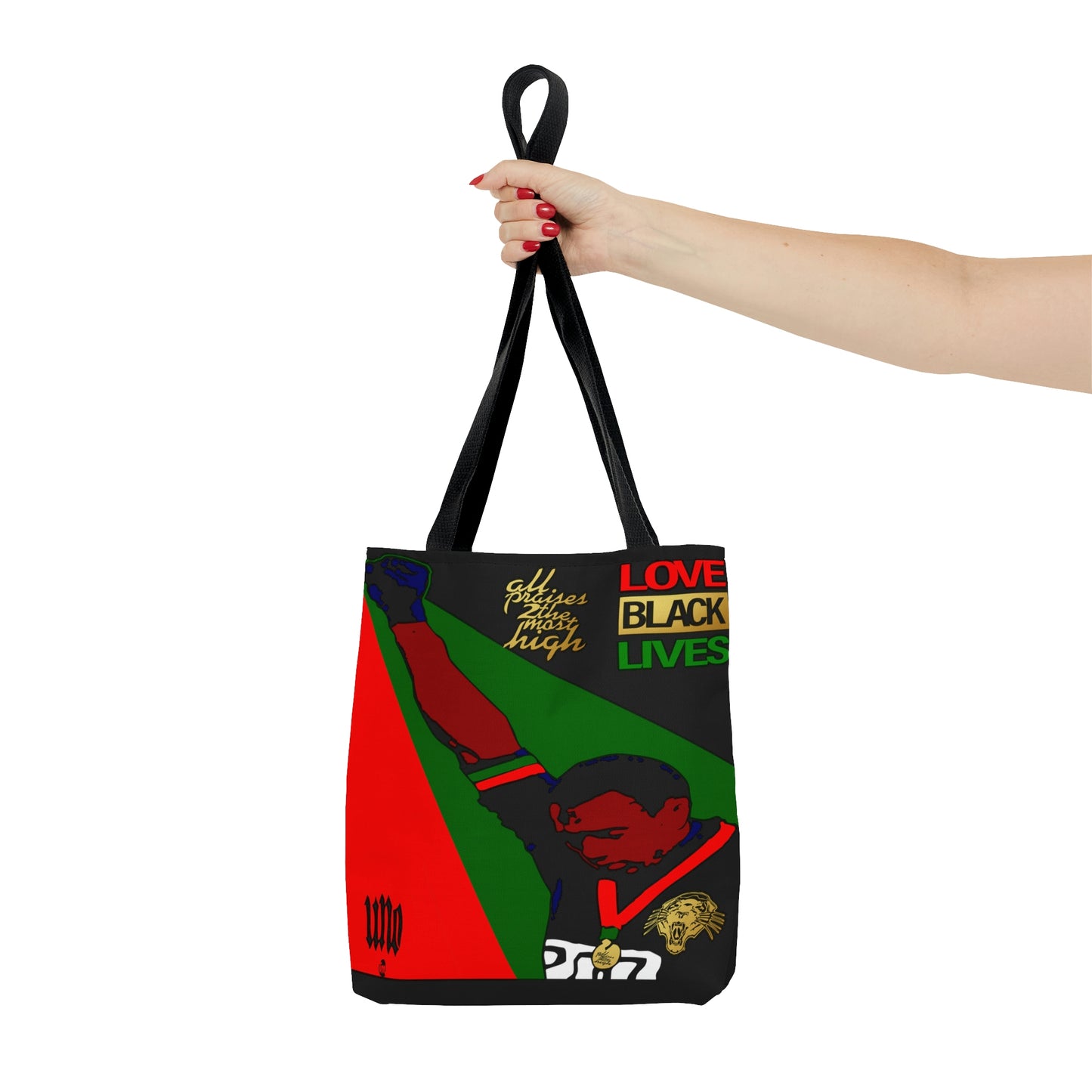 UNO LOVEBLACKLIVES TOMMIEFIST AOP Tote Bag