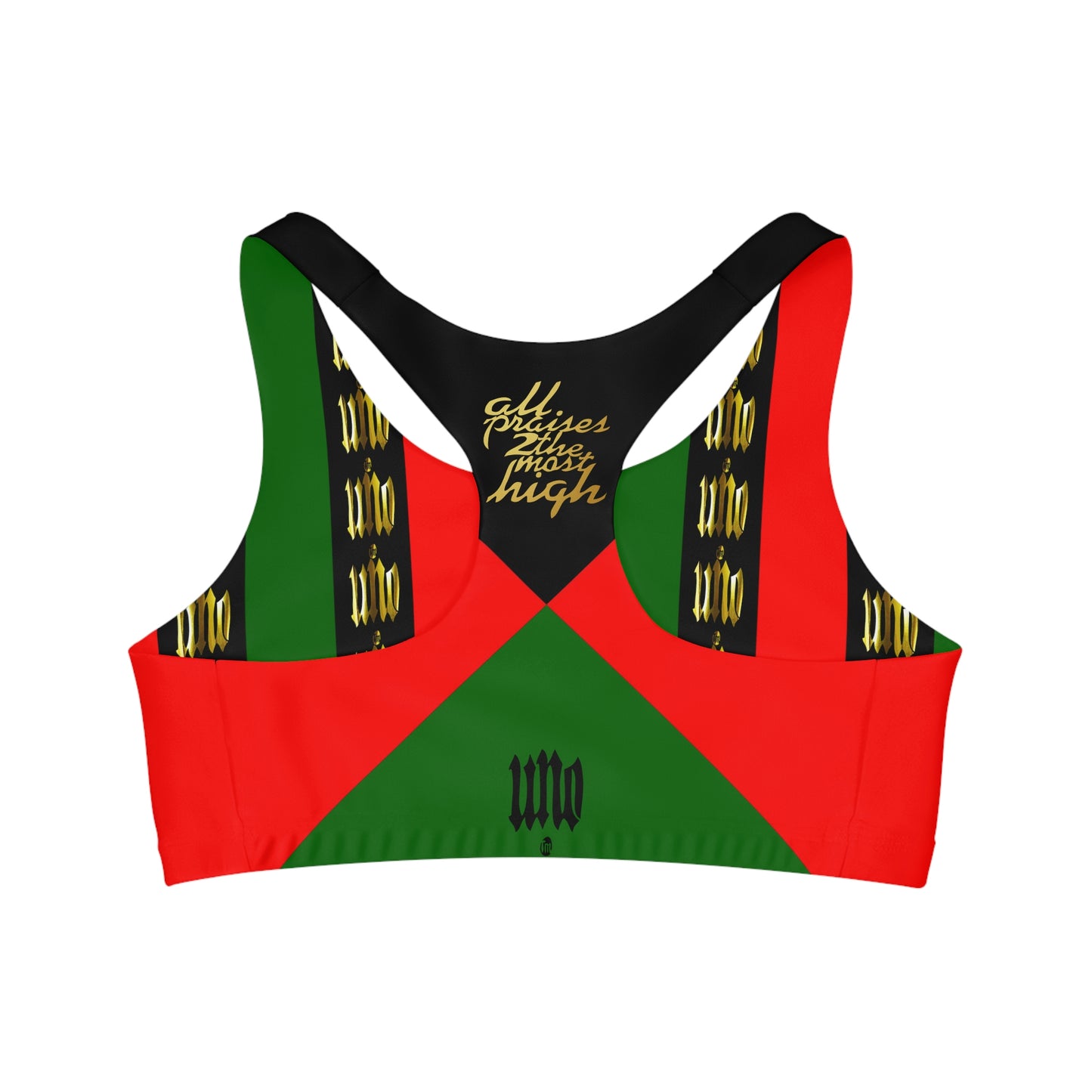 UNO LOVEBLACKLIVES Seamless Sports Bra (AOP)