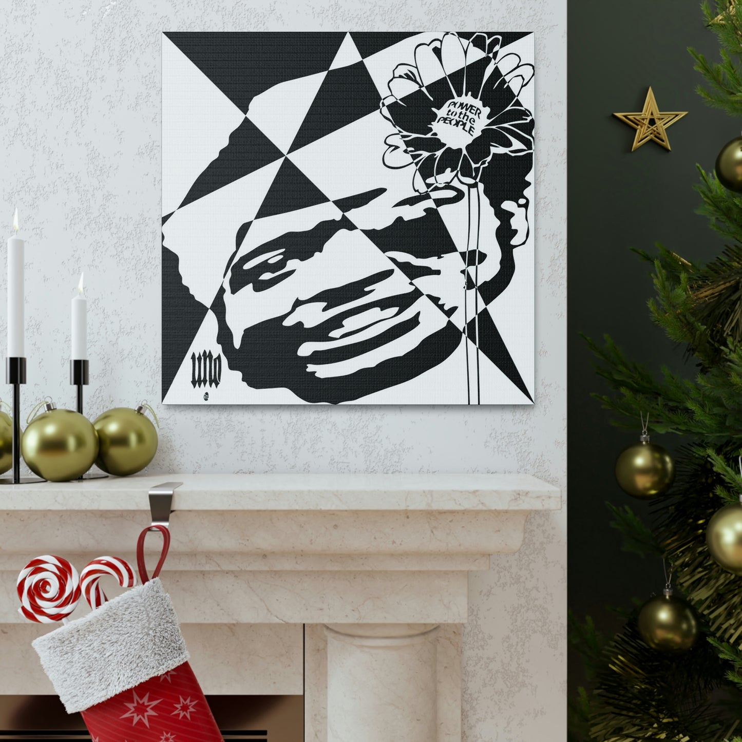 UNO LOVEBLACKLIVES FREDIS4EVA Canvas Gallery Wraps