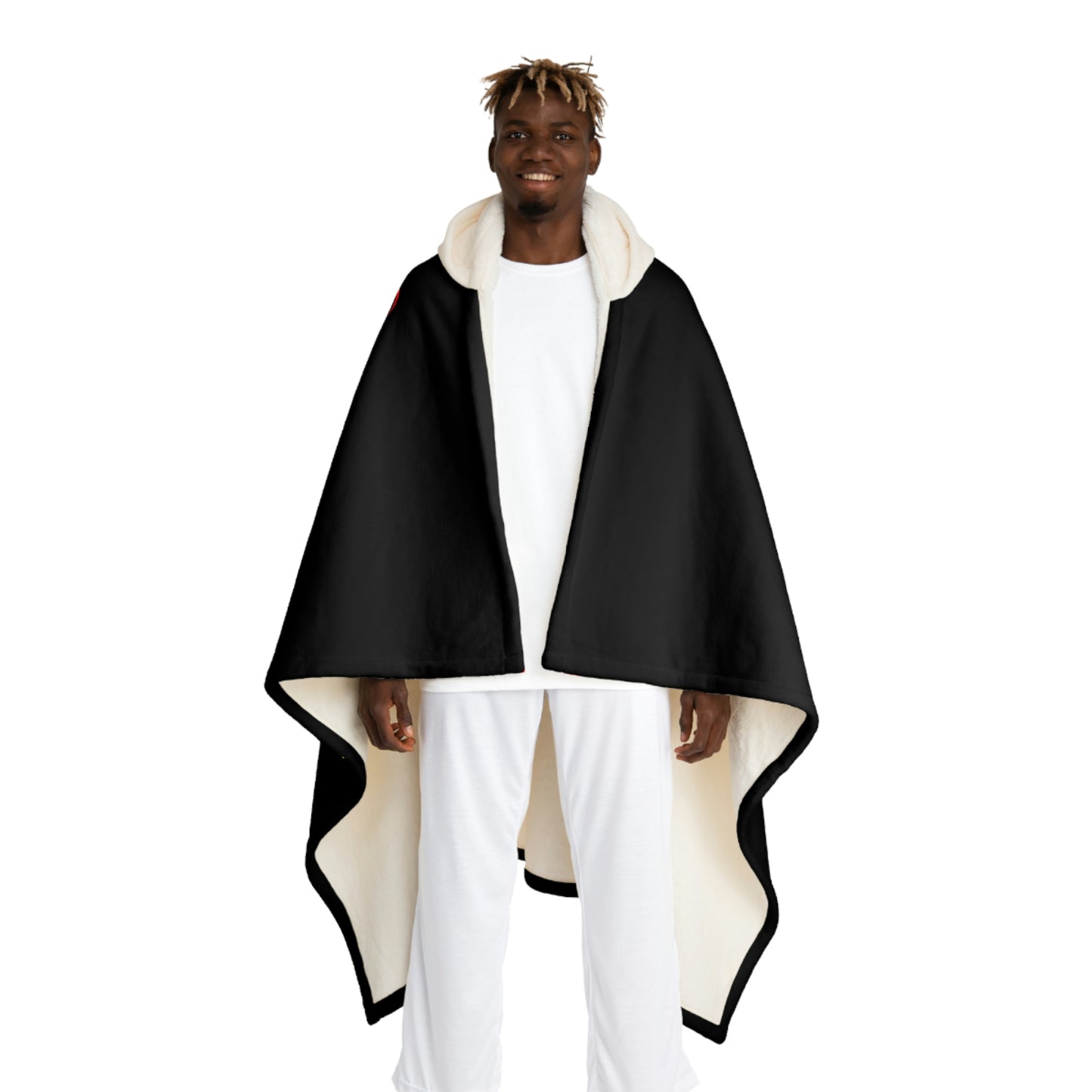 UNOBTCPOWERFLOWER Hooded Sherpa Fleece Blanket