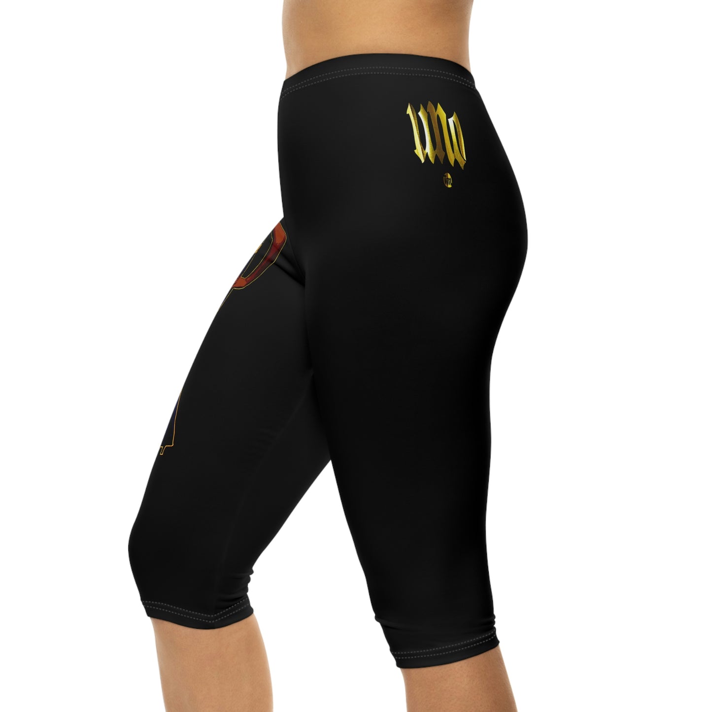 UNO LOVENINA POWERFLOWER Women’s Capri Leggings (AOP)