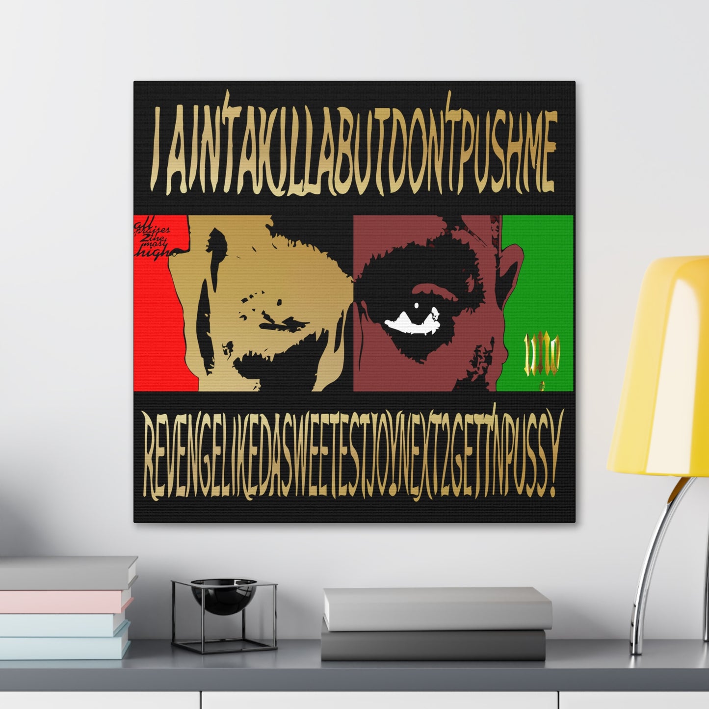 UNO LOVE2PAC 12, 20, 24, & 36" Square Canvas Gallery Wraps